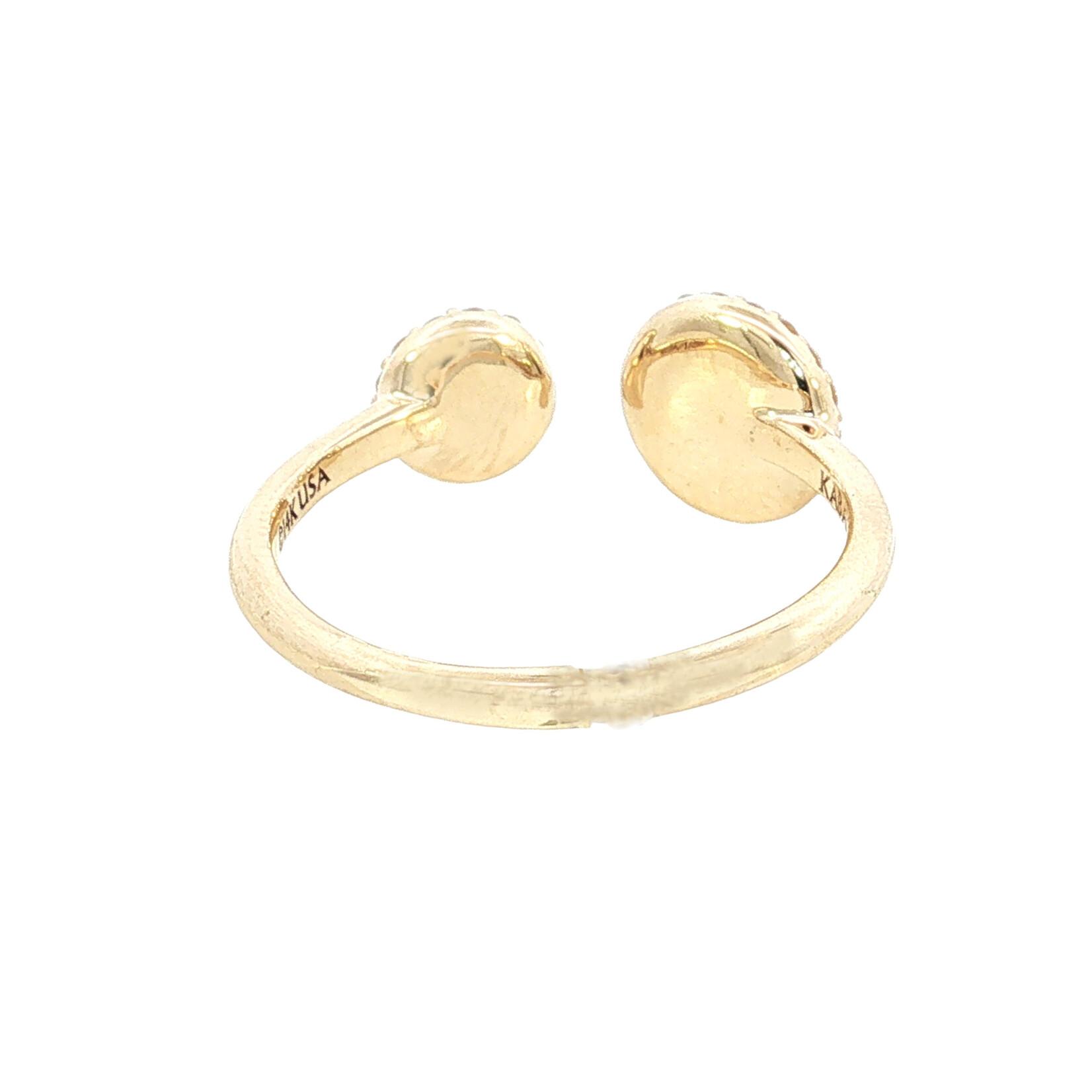 Kabana 14 Karat Yellow Gold Onyx and Diamond Ring