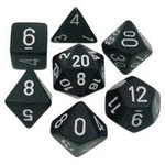 Chessex Opaque: Poly Set Black/White (7)
