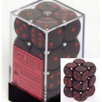 Chessex Opaque: 16mm D6 Black/Red (12)