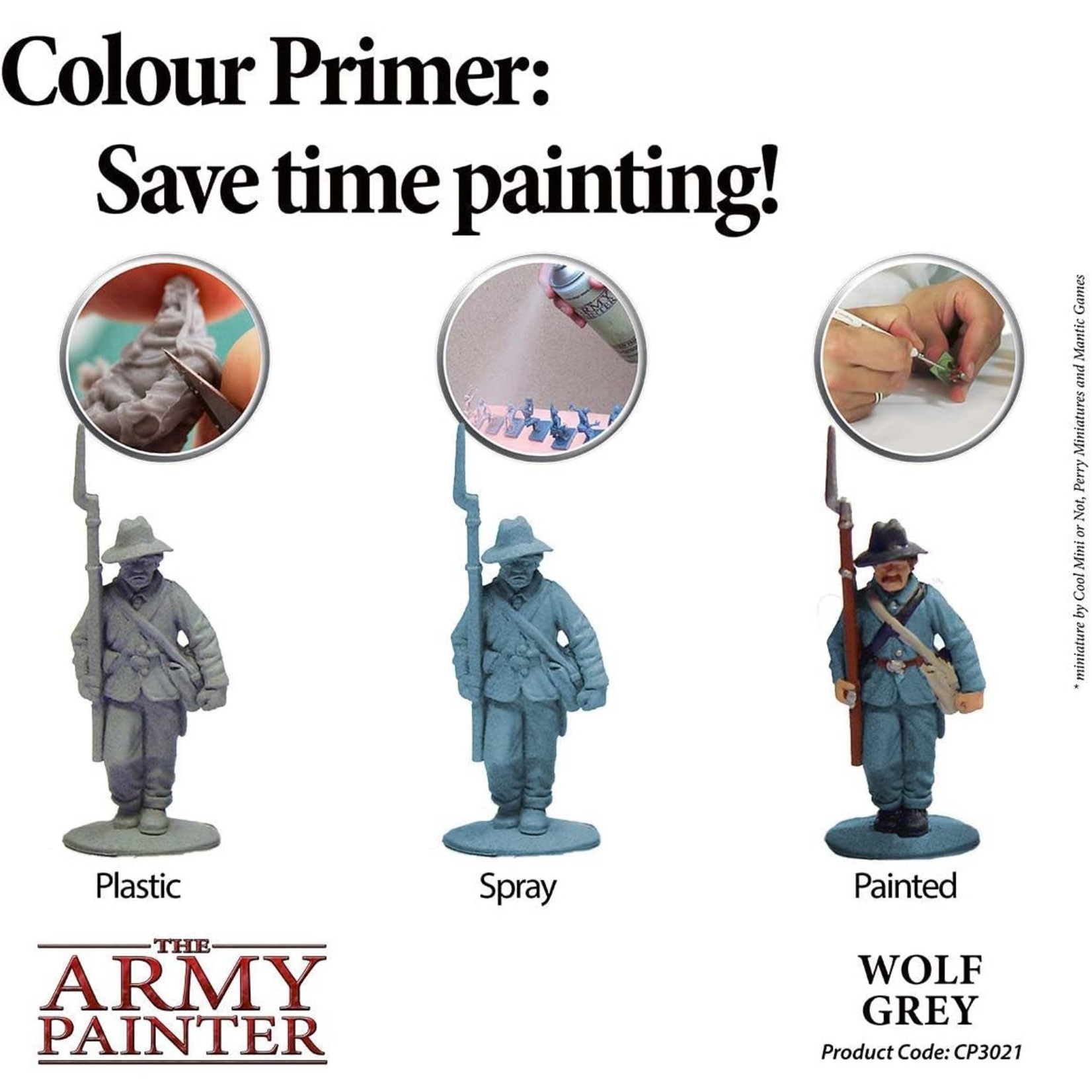 THE ARMY PAINTER Color Primer Wolf Grey - On-Board Gaming