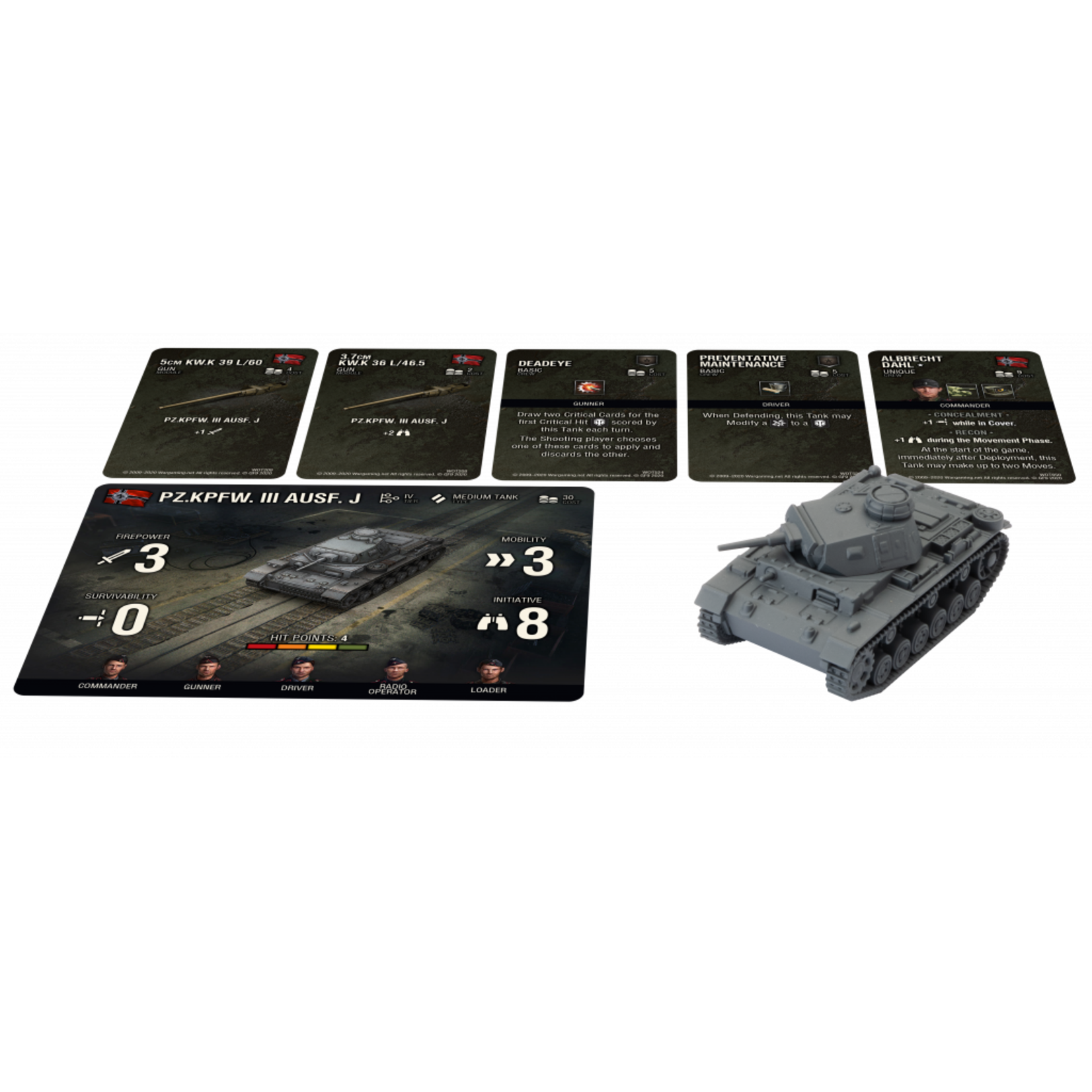 Battlefront Miniatures World of Tanks Expansion - German (Panzer III J Plastic)