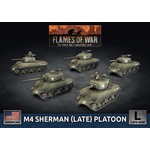 Battlefront Miniatures M4 Sherman (Late) Platoon (x5 Plastic)