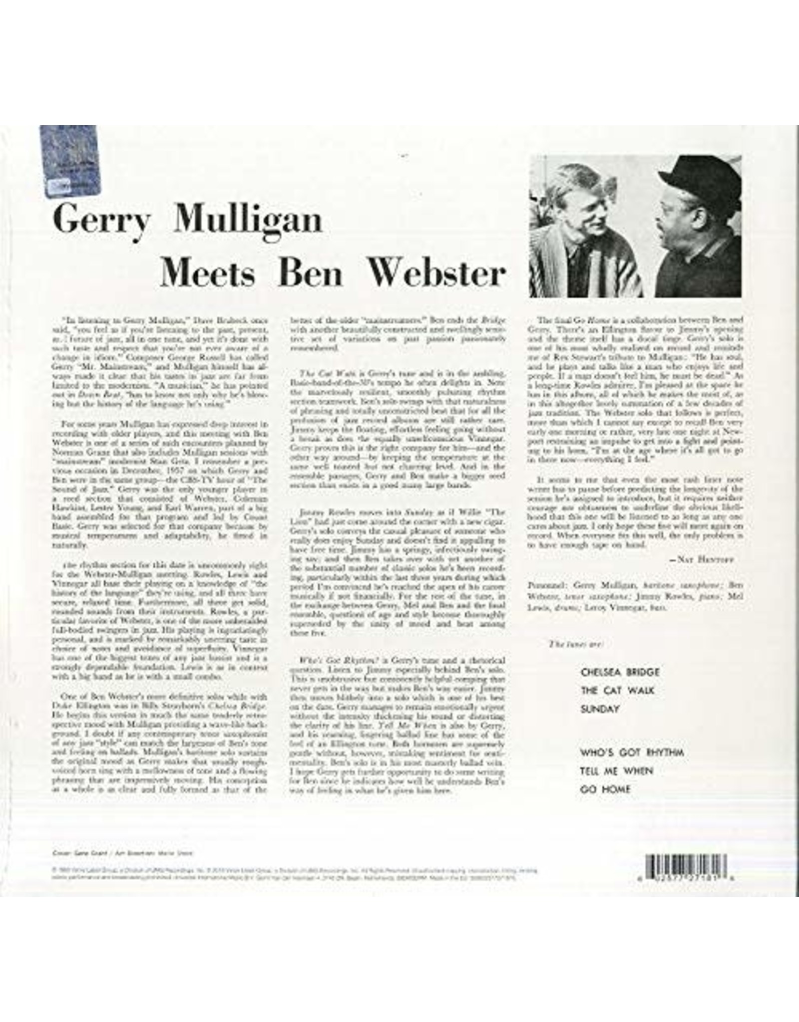 Pop　(Vinyl)　Gerry　Webster　Ben　Meets　Mulligan　Mulligan　Gerry　Music