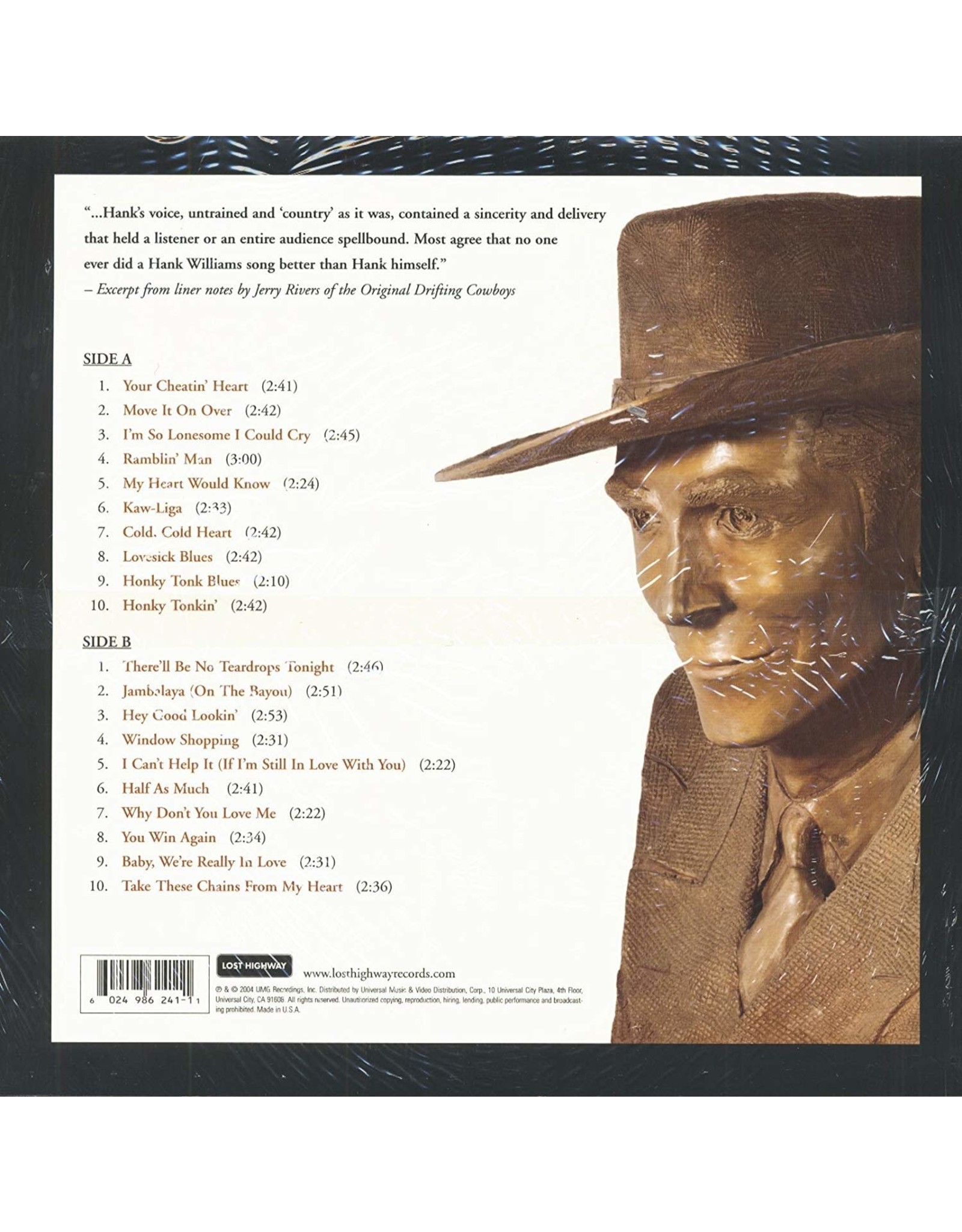 Hank Williams - 20 Greatest Hits (Vinyl)