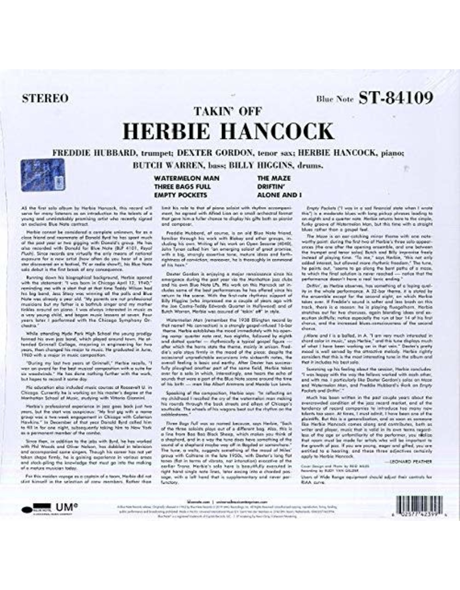 Herbie Hancock - Takin' Off (Blue Note Classic)