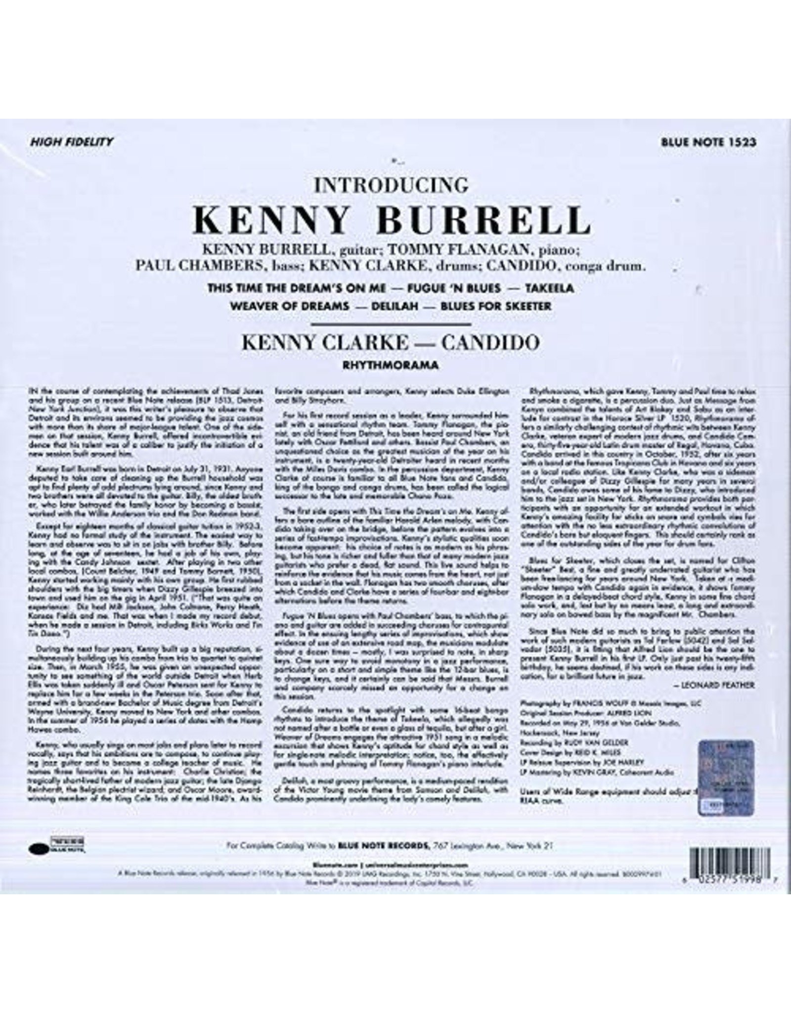 Kenny Burrell - Introducing Kenny Burrell (Blue Note Tone Poet)