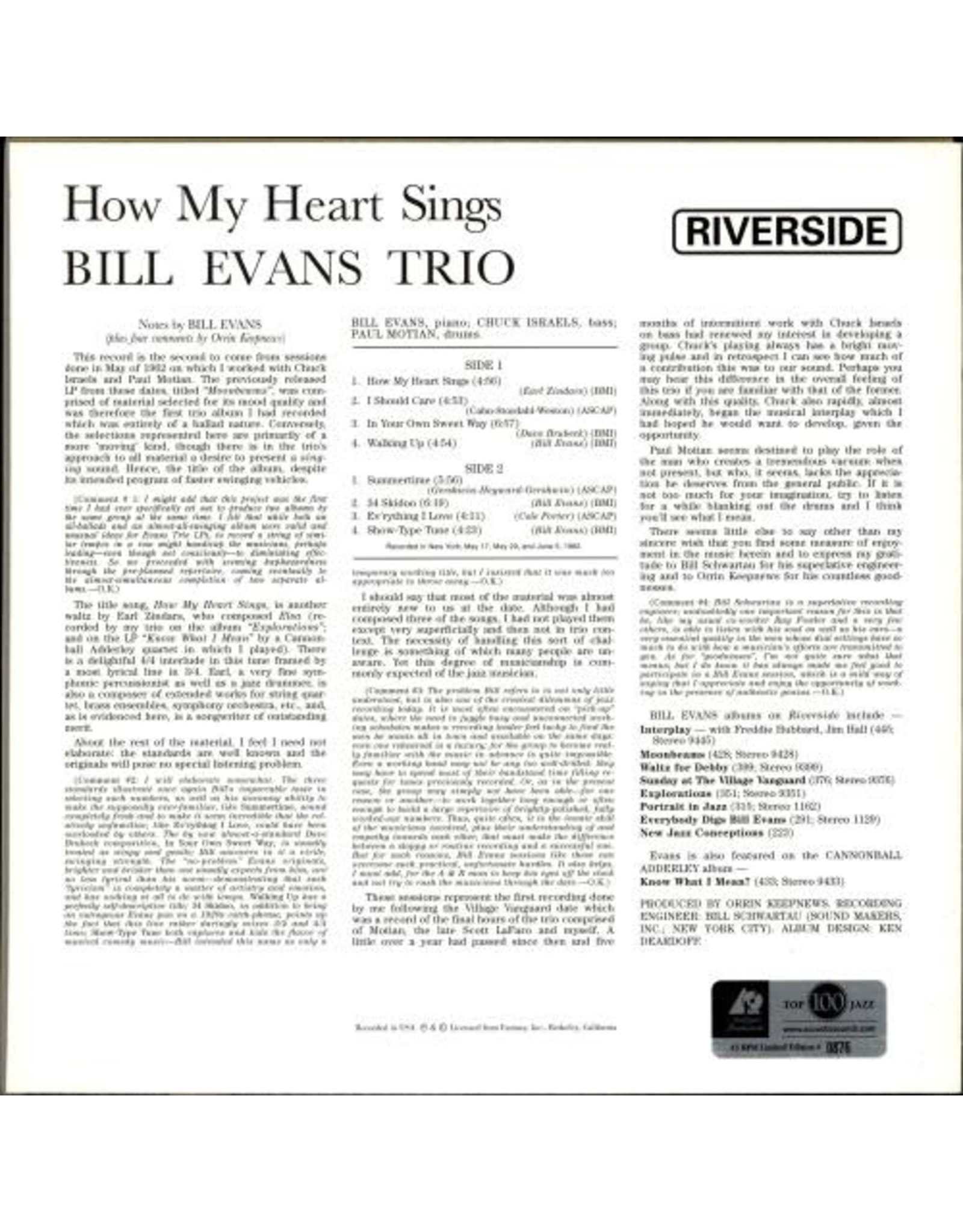 Bill Evans Trio　How My Heart Sings!(LP) MS00NjYwLmpwZWc.jpeg