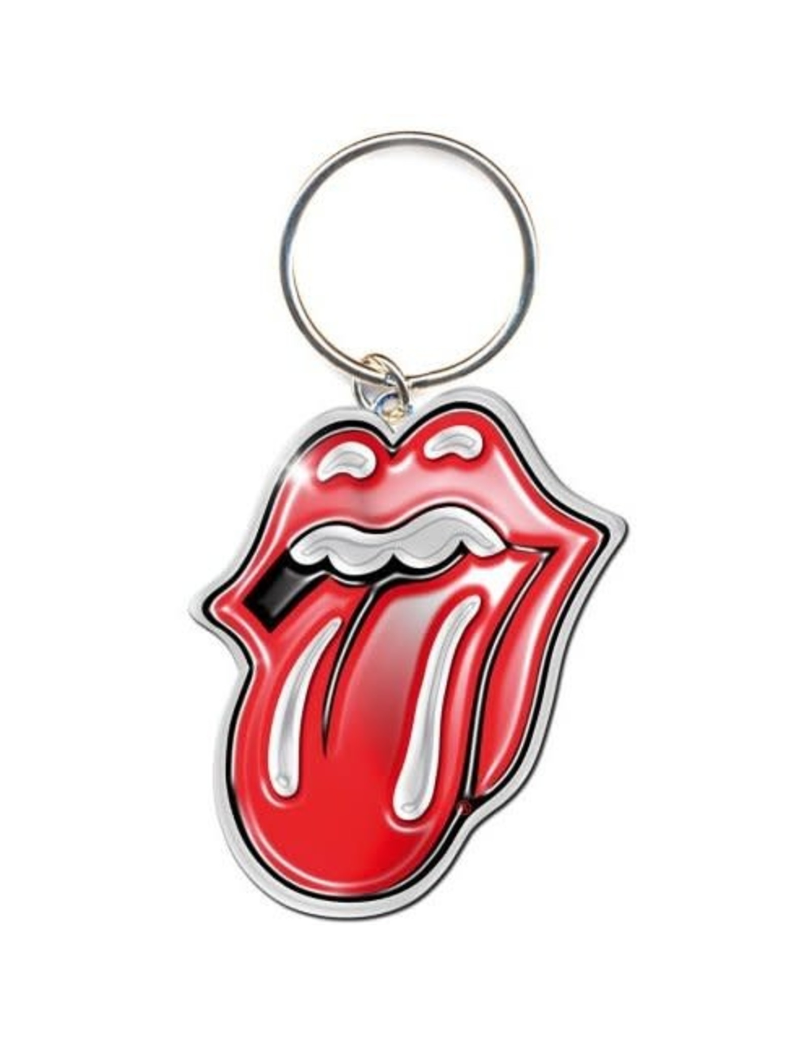 The Rolling Stones / Die Cut Tongue Keychain