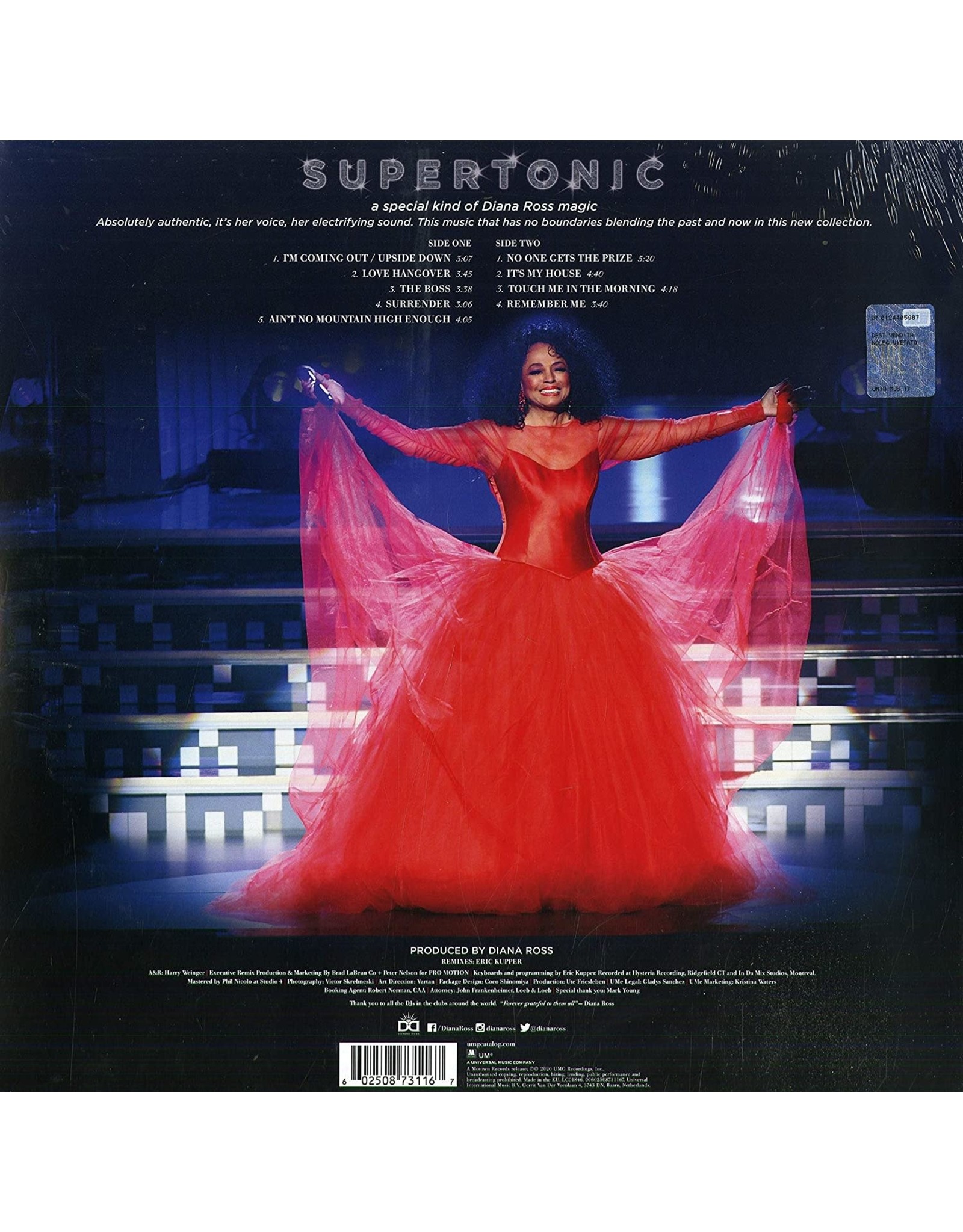 Diana Ross - Supertonic Mixes (Crystal Clear Vinyl)