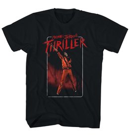 Rock Off - T-Shirt Uomo Michael Jackson Thriller White Suit, Colore Nero, Licenza Ufficiale
