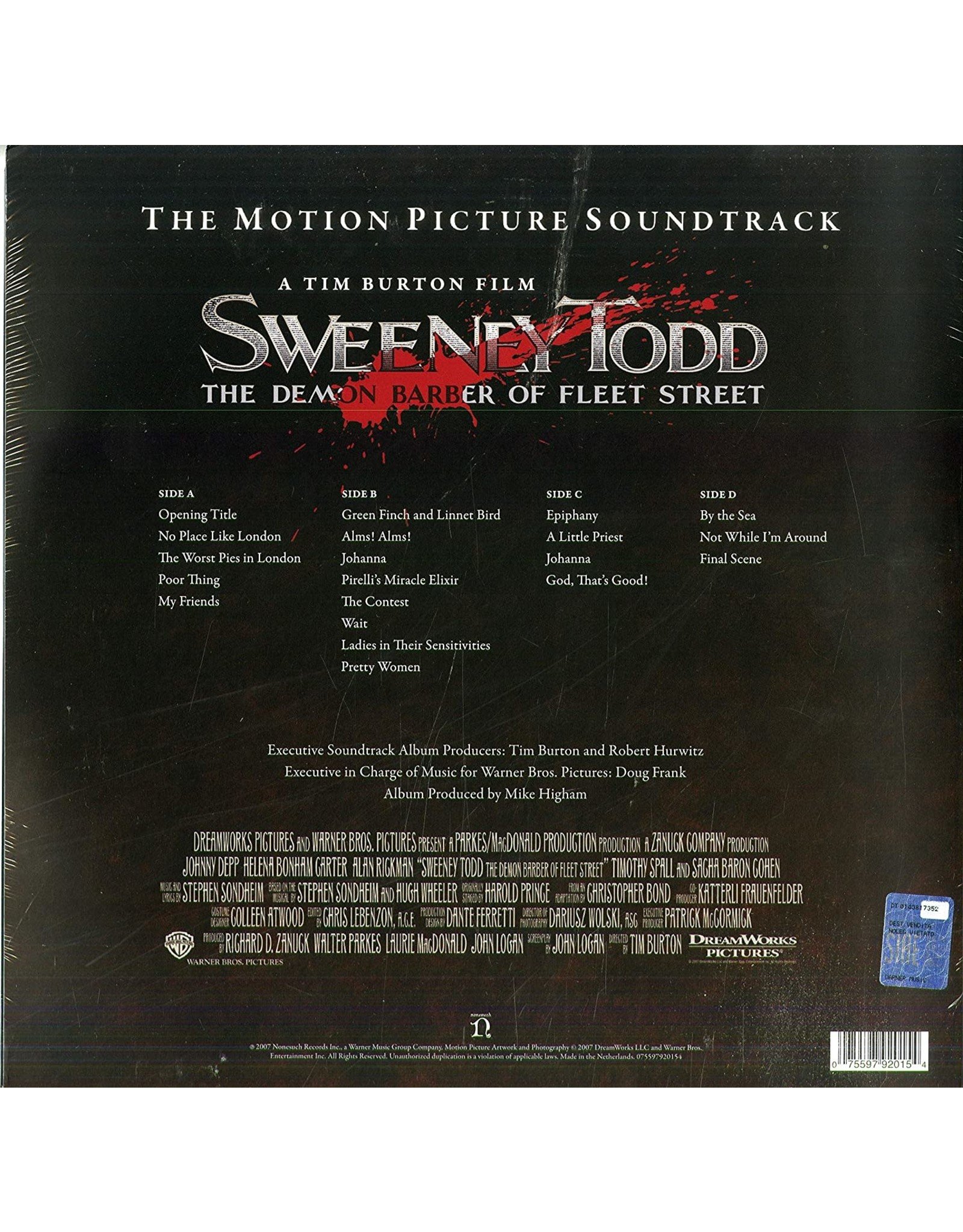 Soundtrack - Sweeney Todd: The Demon Barber of Fleet Street