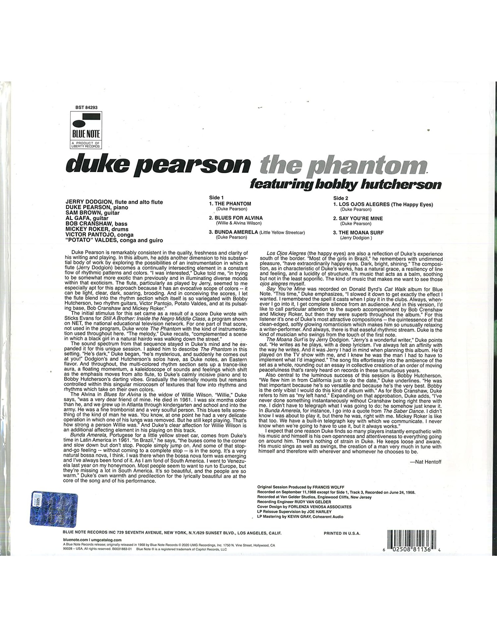Duke Pearson - The Phantom (Blue Note Tone Poet)
