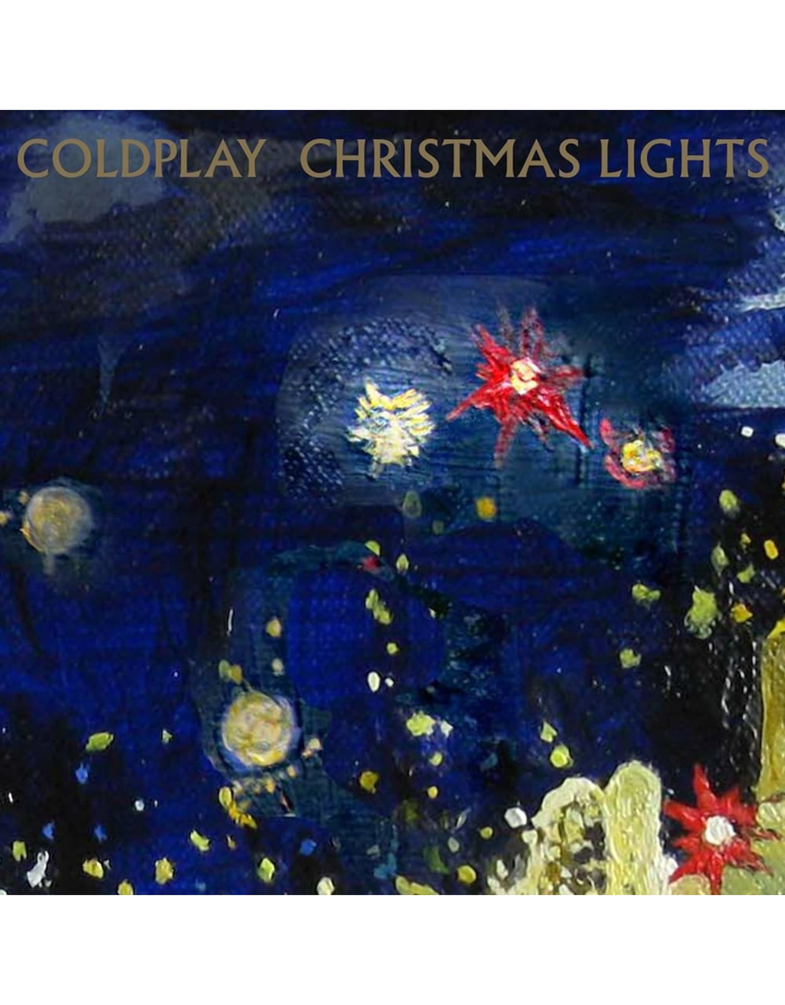Coldplay Christmas Lights 7 Single Blue Vinyl Pop Music