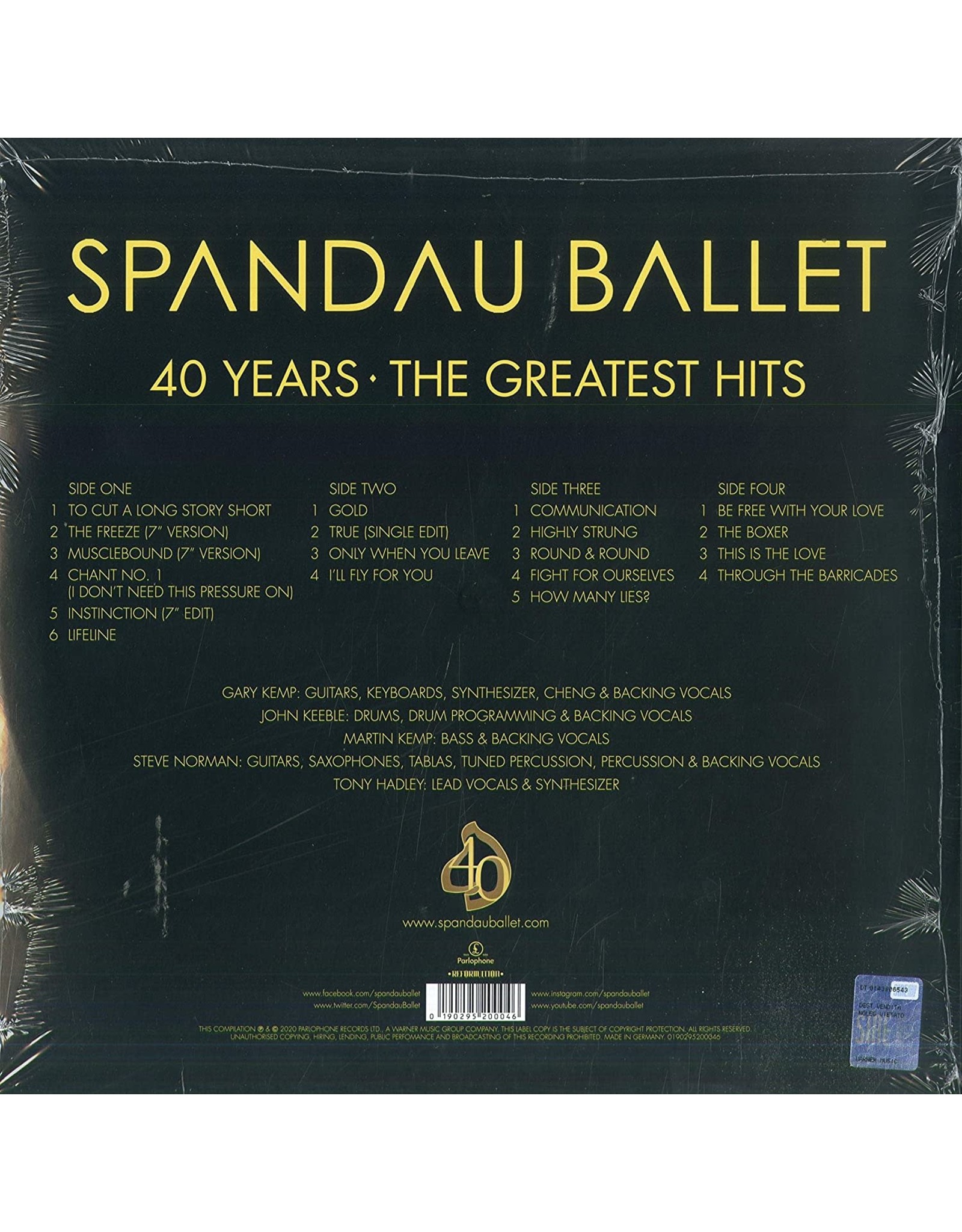 Spandau Ballet - 40 Years: The Greatest Hits (Red Vinyl)