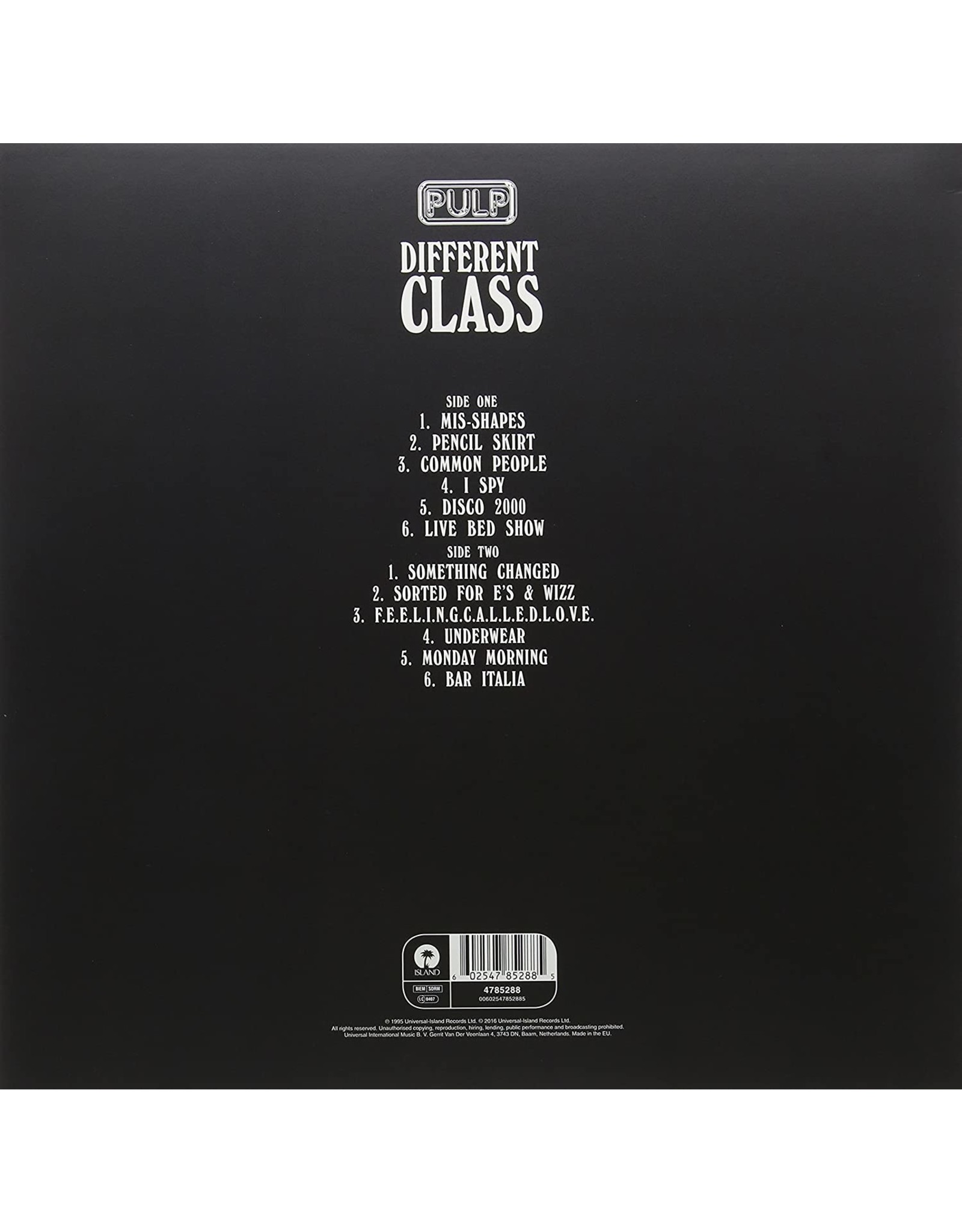 Pulp - Different Class (UK Edition)