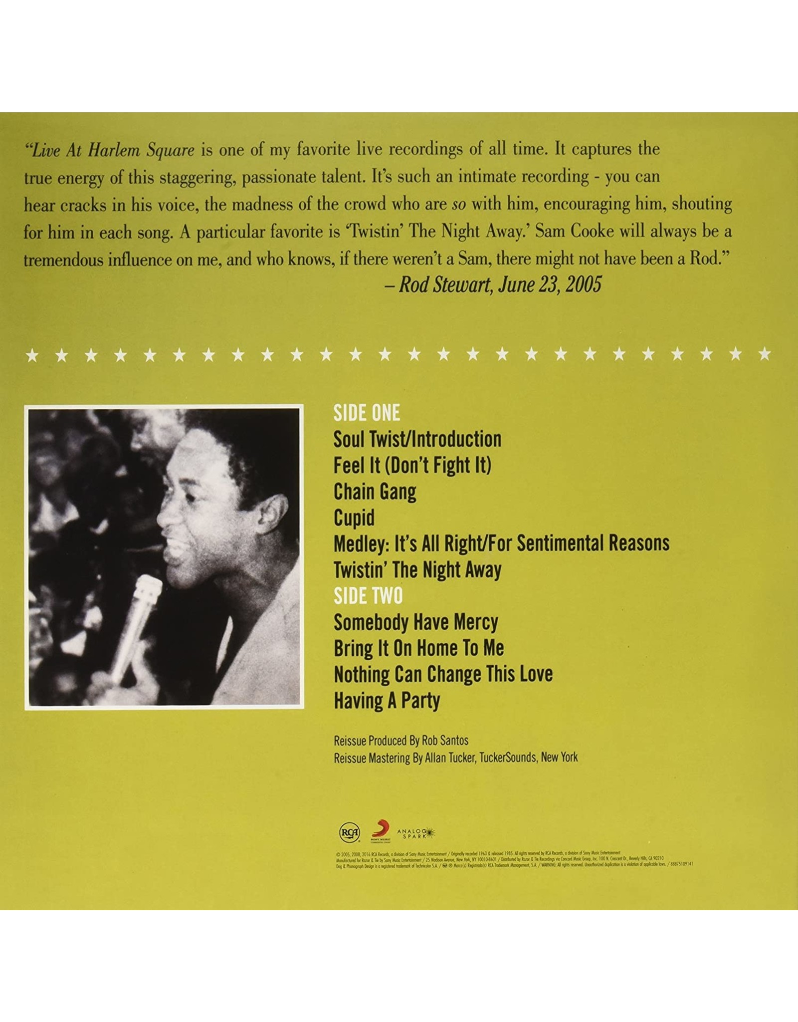 Sam Cooke - One Night Stand: Live at Harlem Square Club (Music On Vinyl)