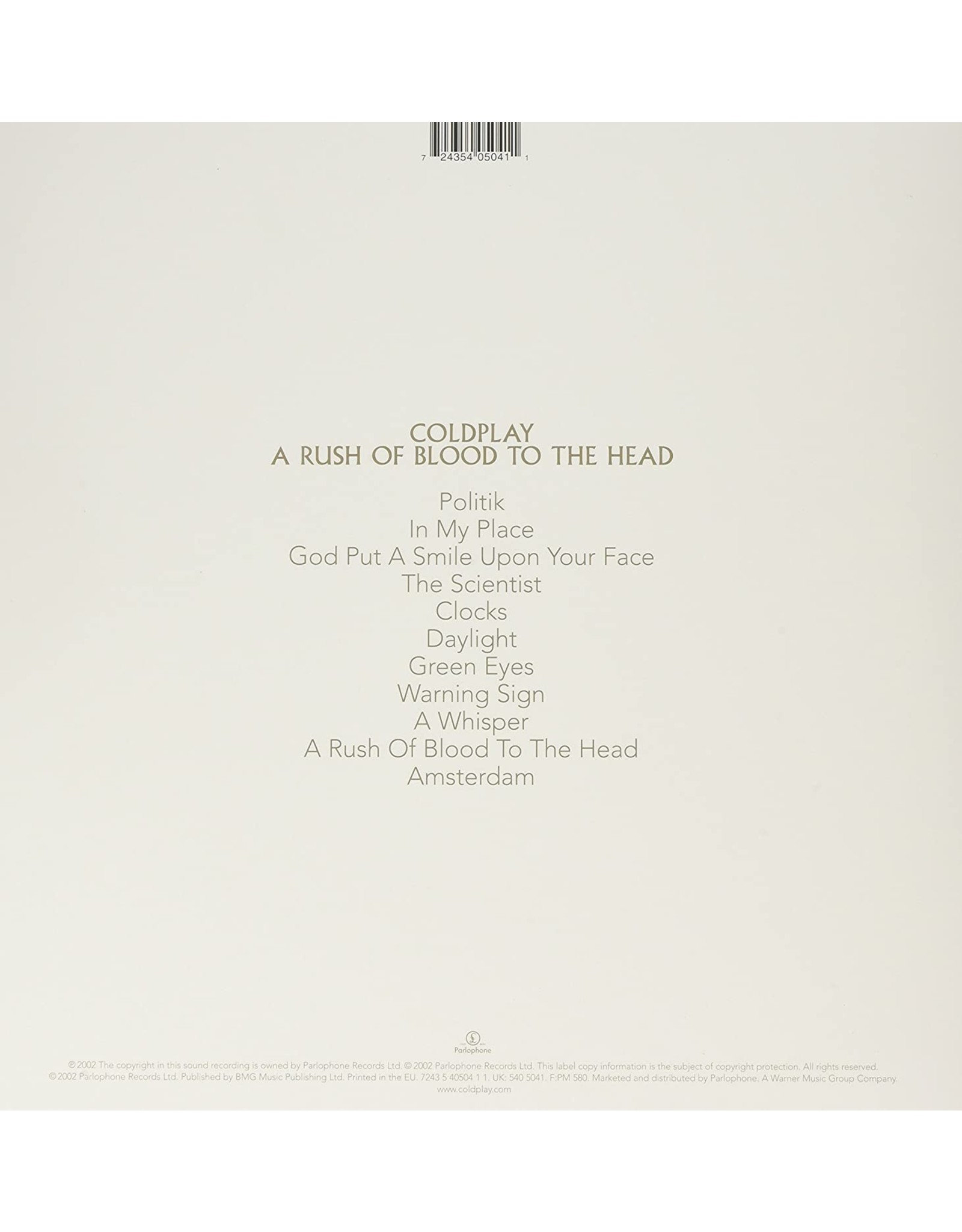 Coldplay - Rush of Blood to the Head - Vinyl (Limited Edition) 