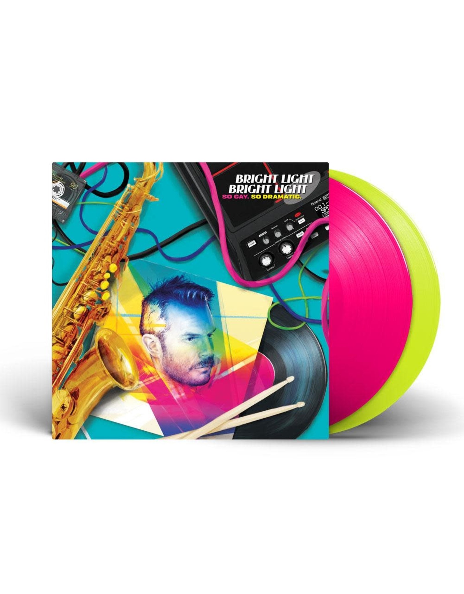 Bright Light Bright Light - So Gay, So Dramatic (Exclusive Neon Magenta / Neon Yellow Vinyl)