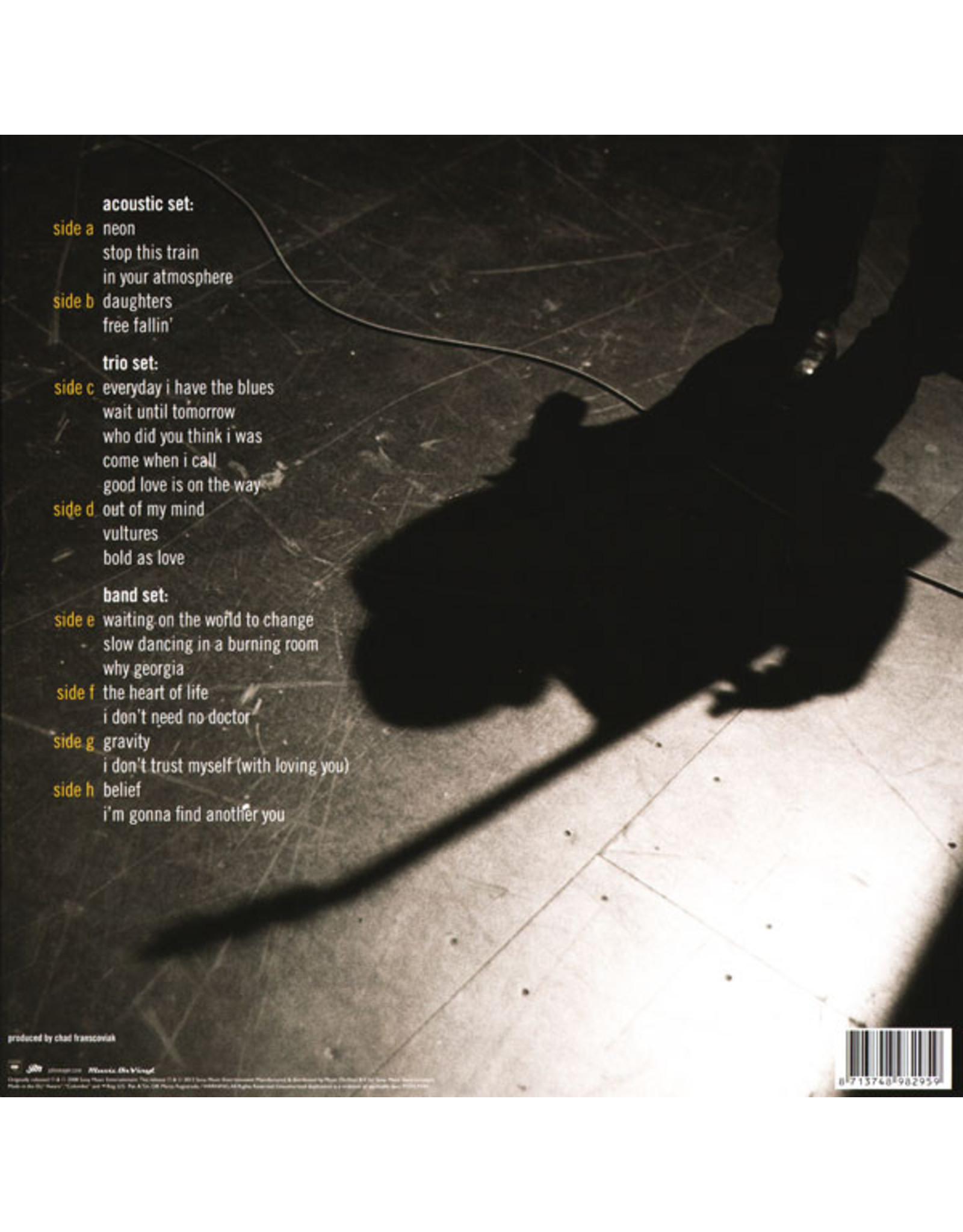 John Mayer - Where The Light Is: Live in Los Angeles (Music On Vinyl)