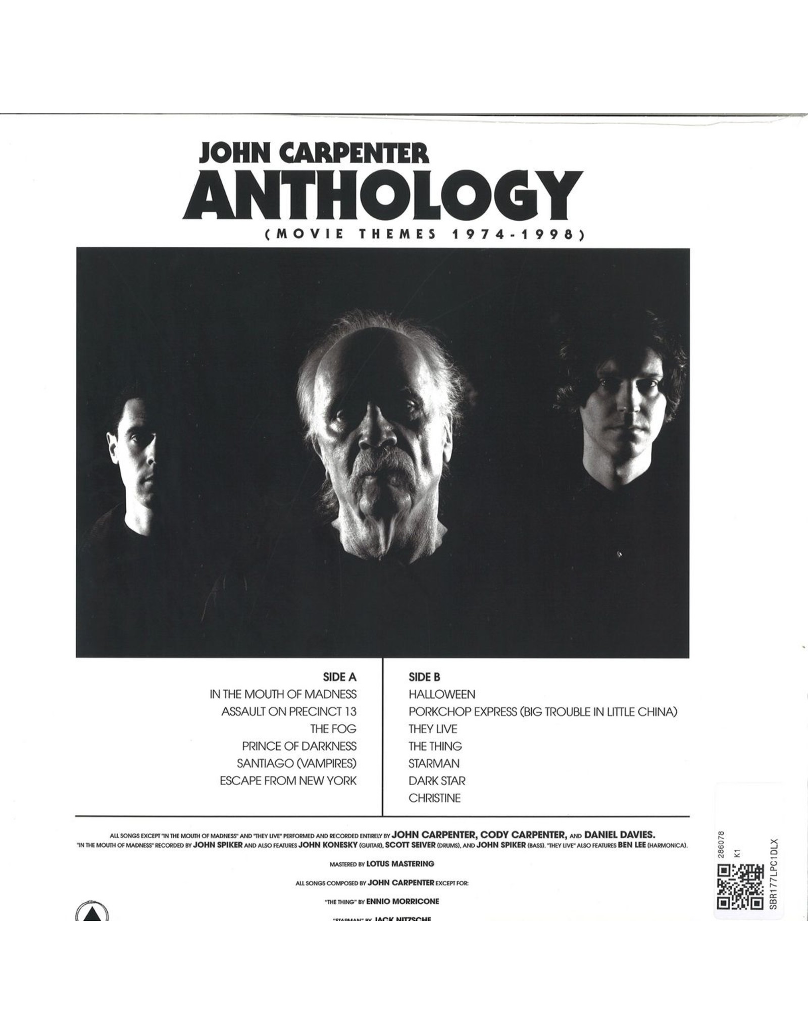 John Carpenter - Anthology (Movie Themes 1974-1998) [Sea Blue Vinyl]