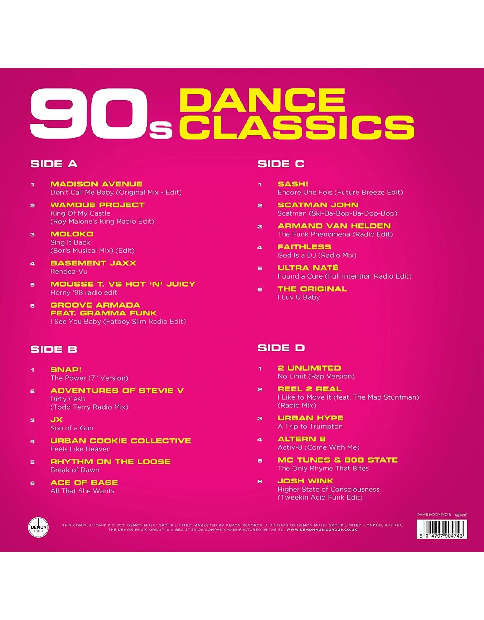 Various - 90s Dance Classics