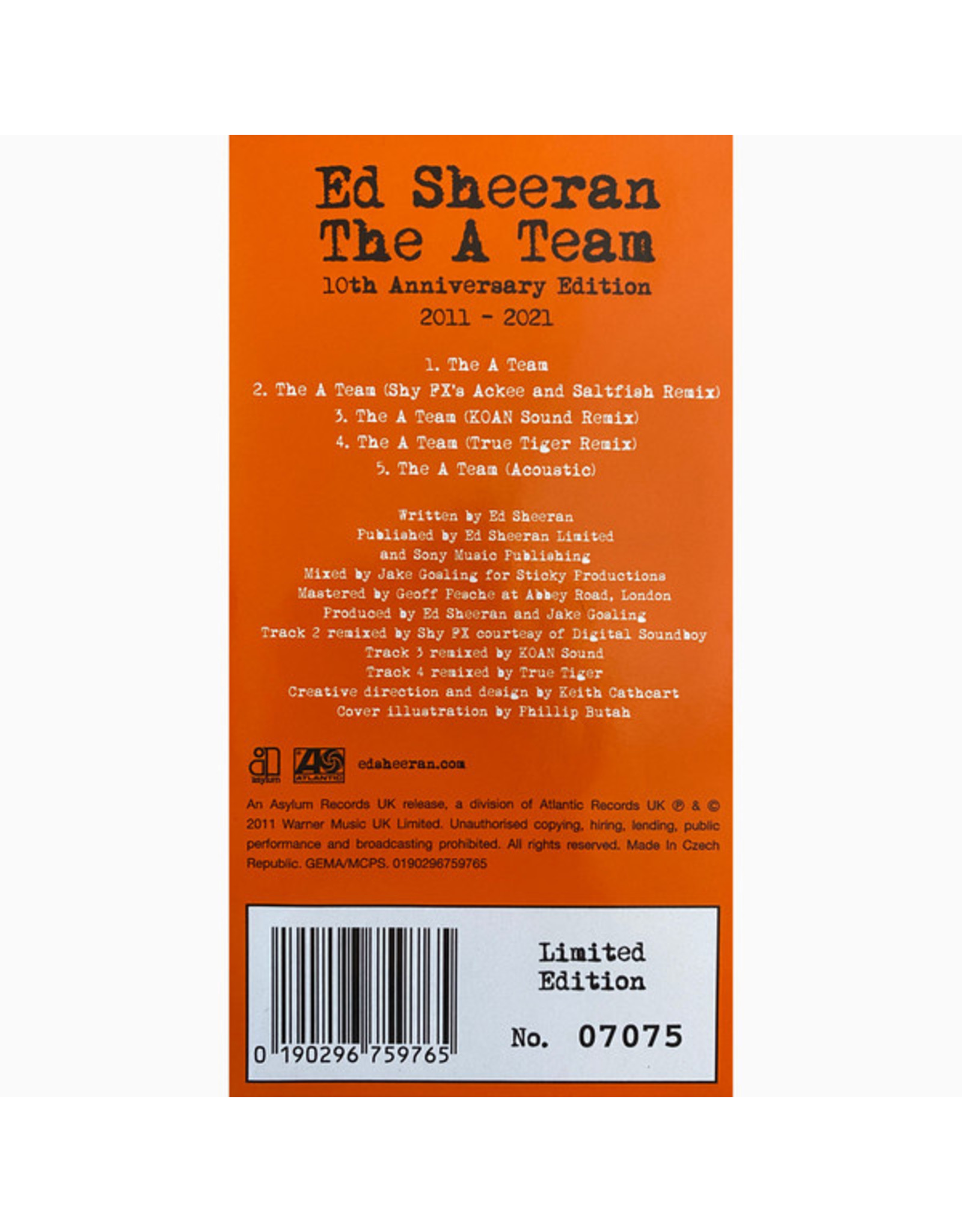 Ed Sheeran - The A-Team EP (Picture Disc)