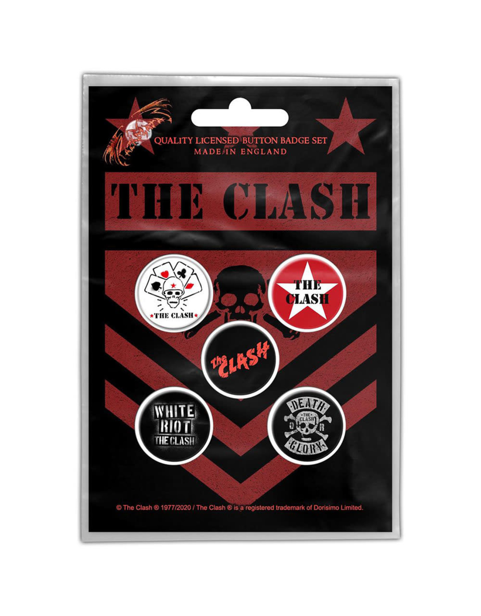 The Clash / Classic Logos Button Pack