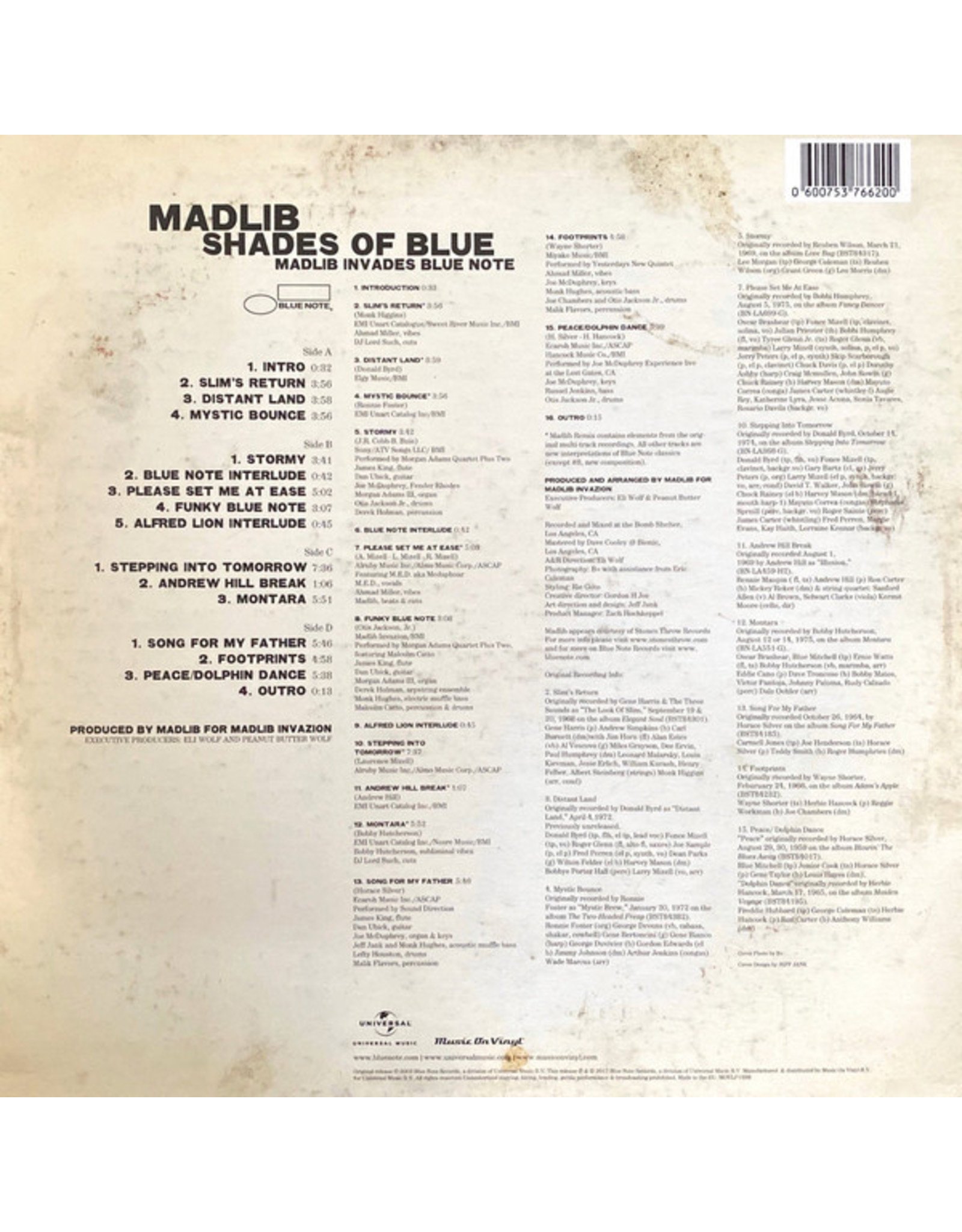 Madlib - Shades of Blue: Madlib Invades Blue Note (Music On Vinyl 