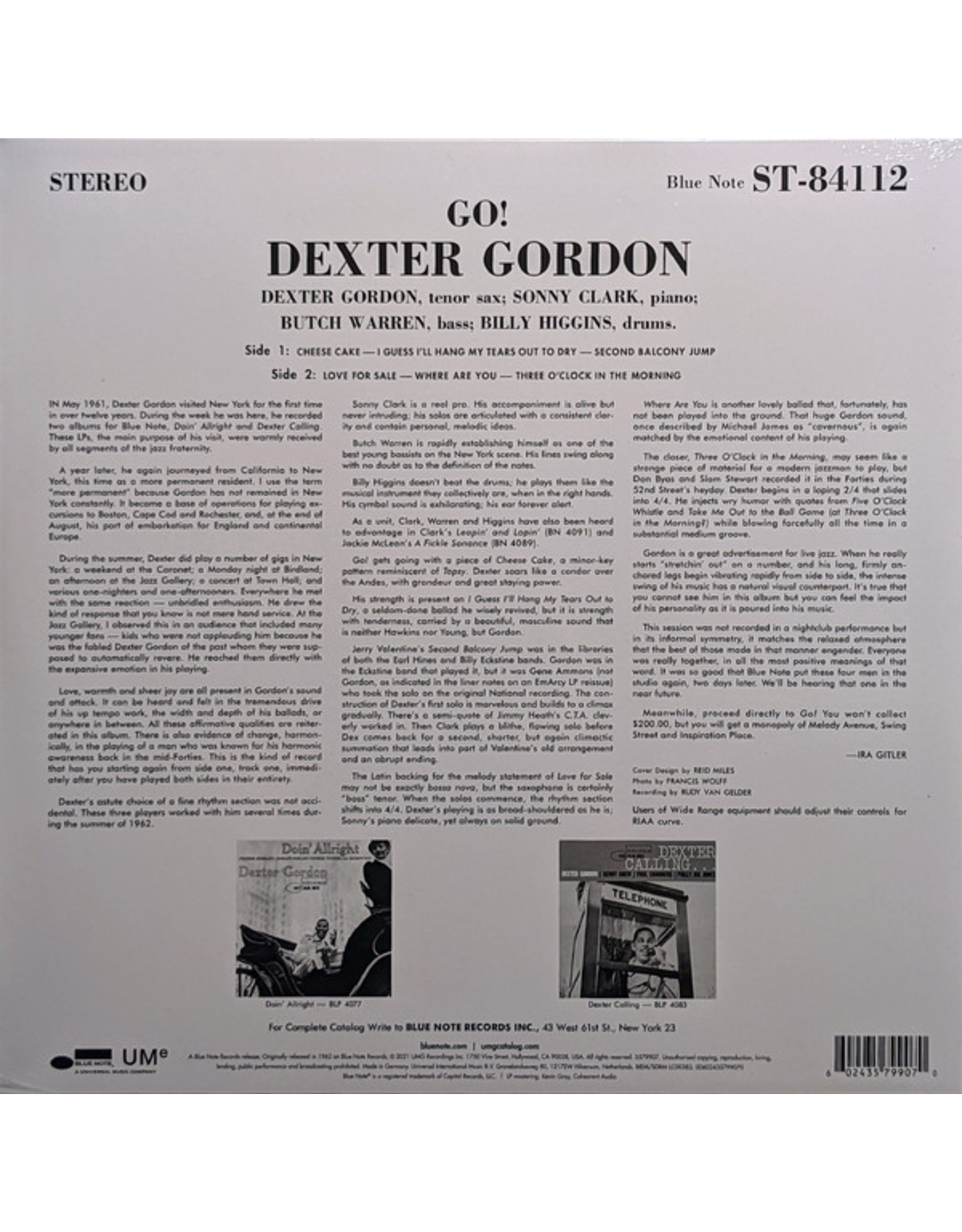 Dexter Gordon - Go!  (Blue Note Classic)