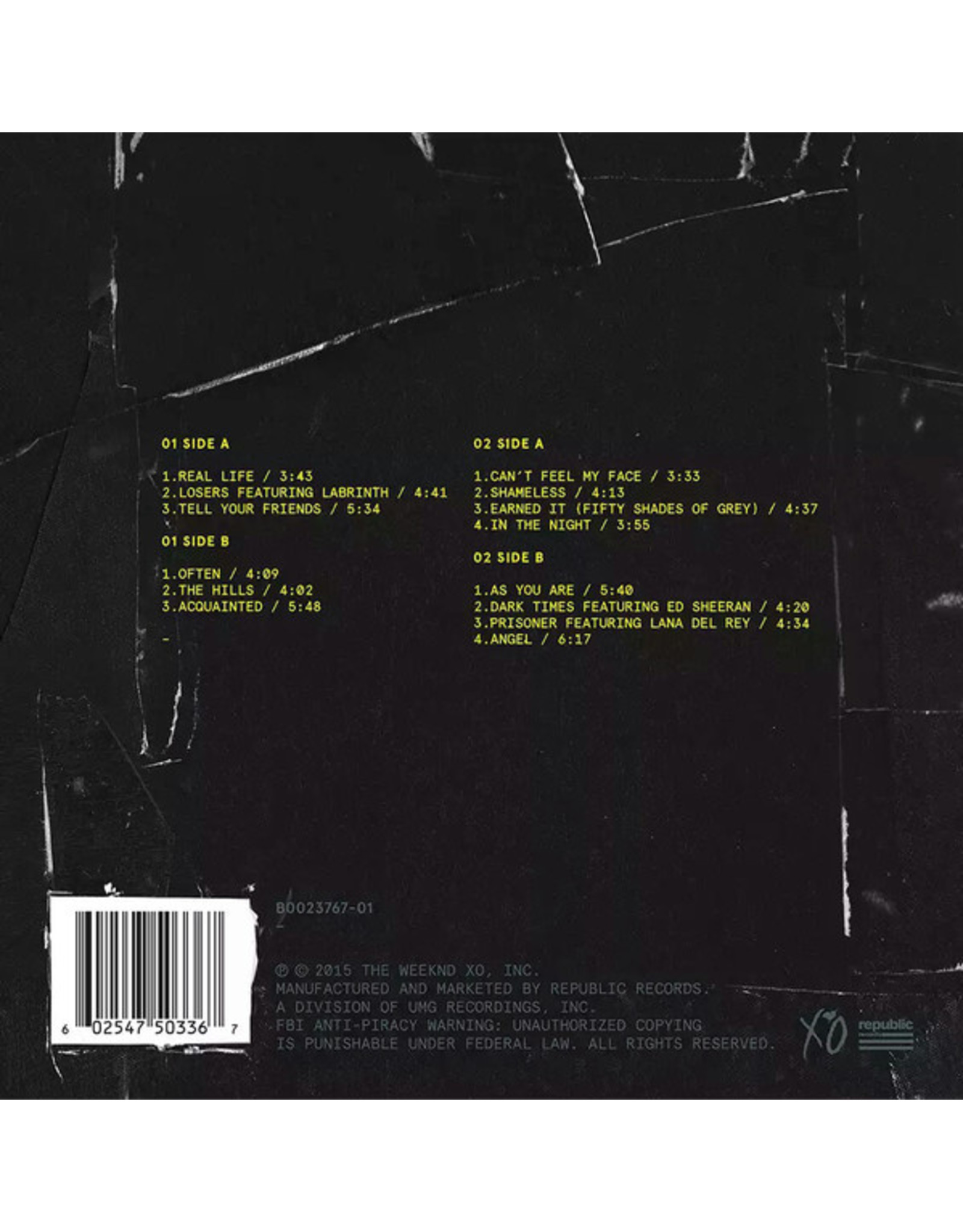 Weeknd - Beauty Behind The Madness (Yellow / Black Splatter Vinyl)