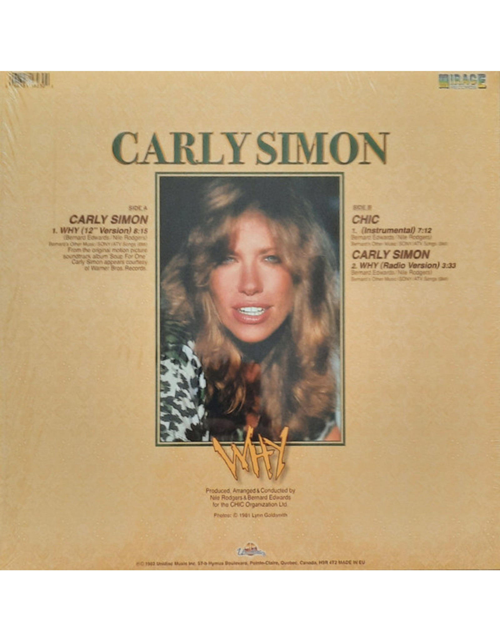 Carly Simon - Why EP (12" Single) [Olive Green Vinyl)