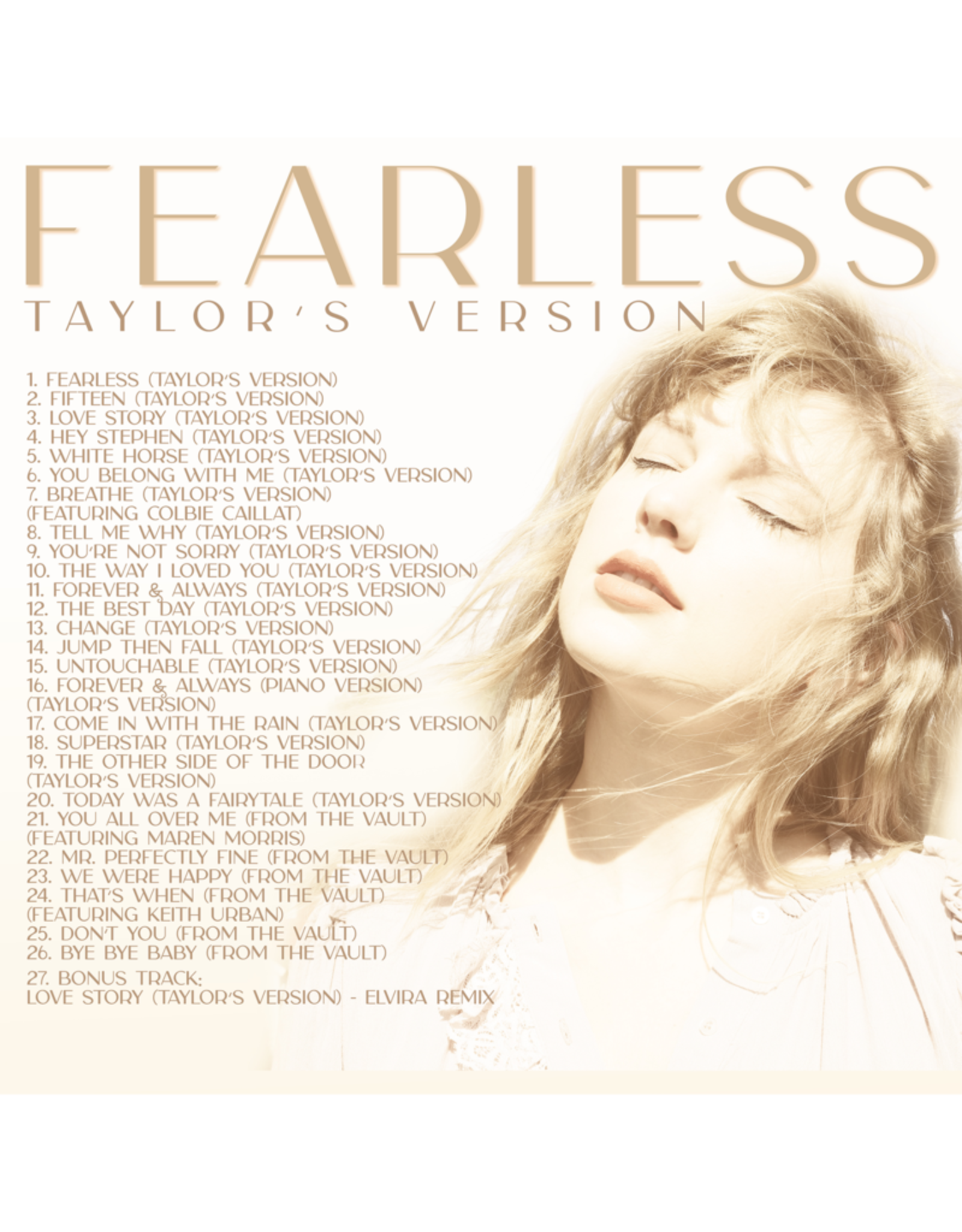 Taylor Swift - Fearless (Taylor’s Version) [Gold Vinyl]
