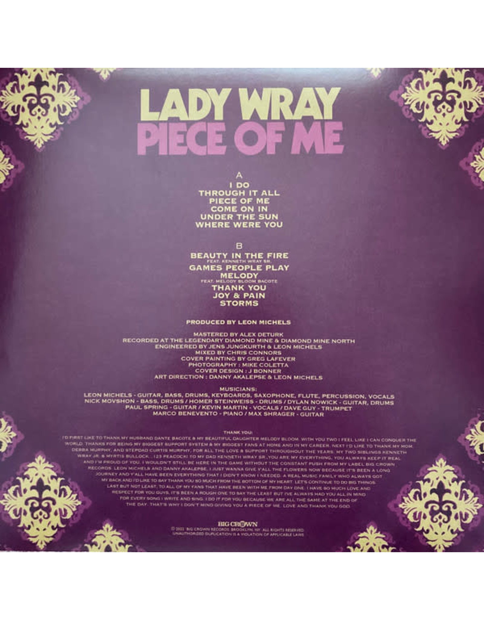 Lady Wray - Piece Of Me (Exclusive Deep Emerald Vinyl)