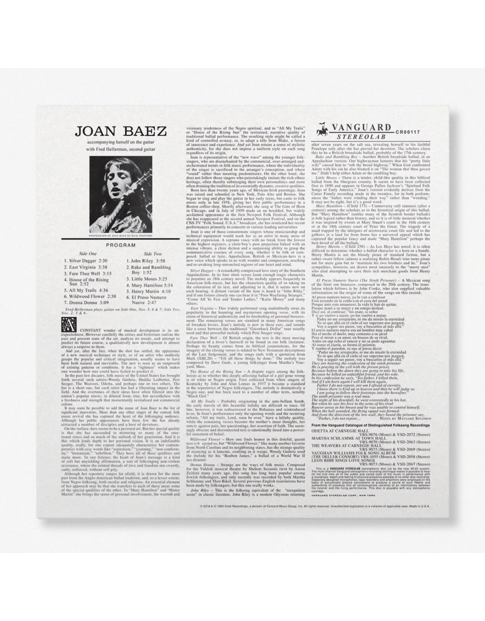 Joan Baez - Joan Baez (2018 Remaster)