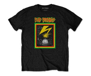  Bad Brains T Shirt Capitol Band Logo Punk Official Mens Yellow  Size L : Clothing, Shoes & Jewelry