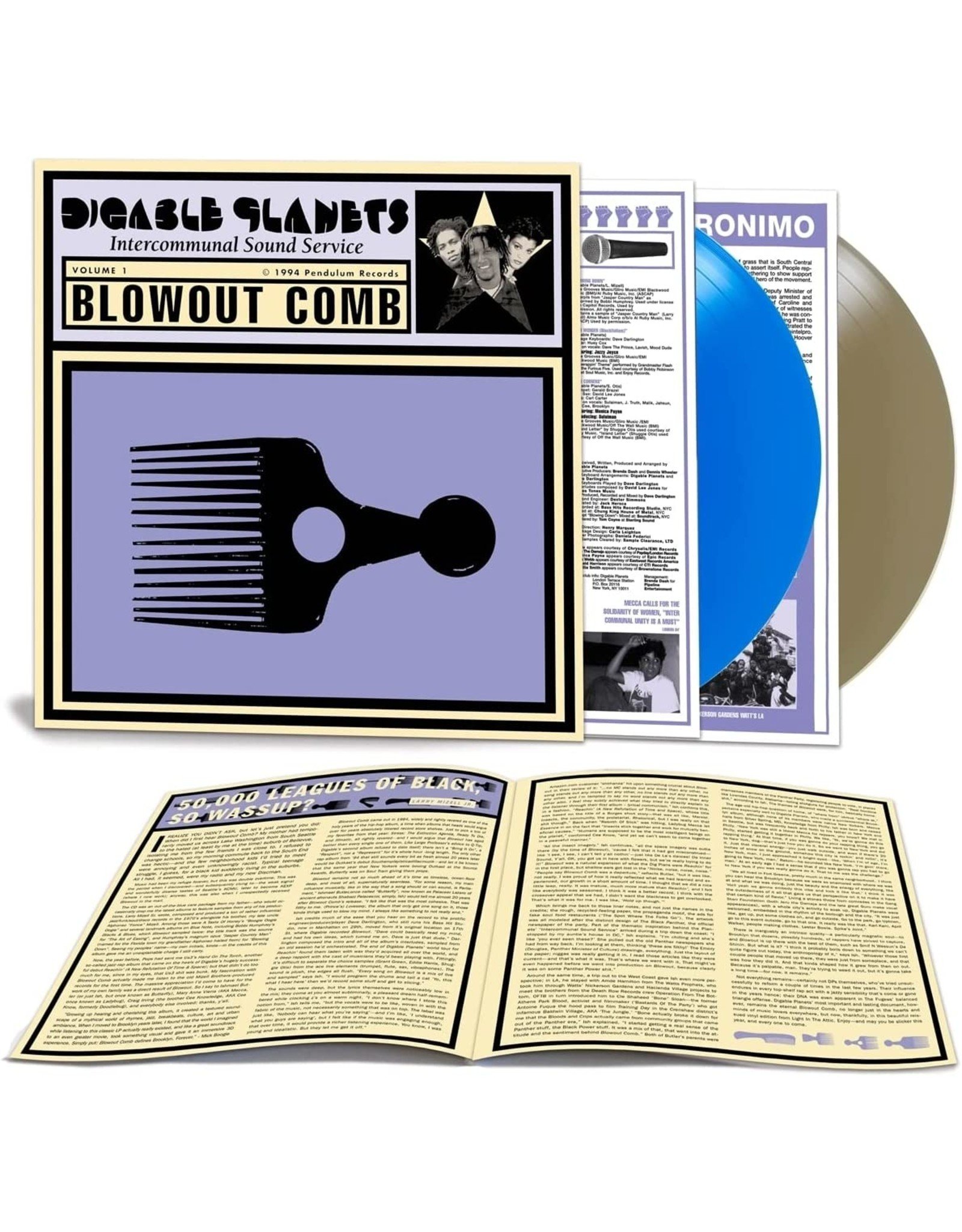 Digable Planets - Blowout Comb (Dazed & Amazed Blue / Gold Vinyl)