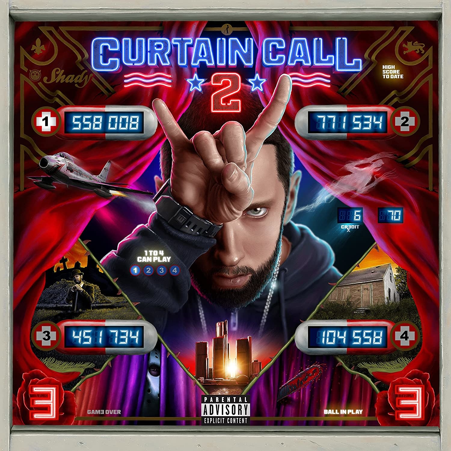 Eminem レコード 2個セット ベストアルバム Curtain Call Eminem - Curtain Call 2 (Greatest Hits) [Vinyl] - Pop Music