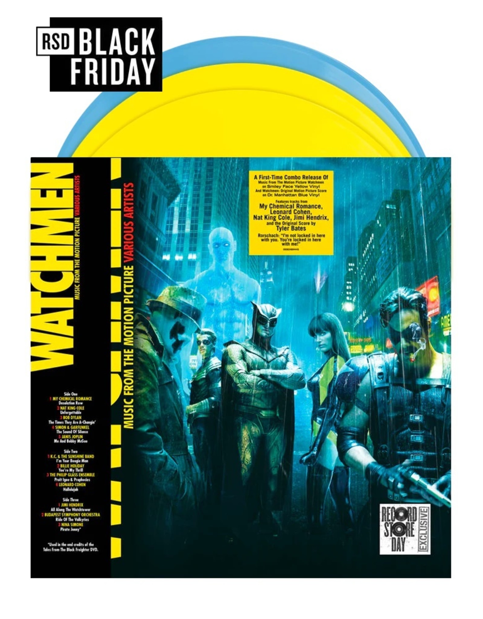 Various - Watchmen (Music From The Film) [Exclusive Yellow / Blue Vinyl]