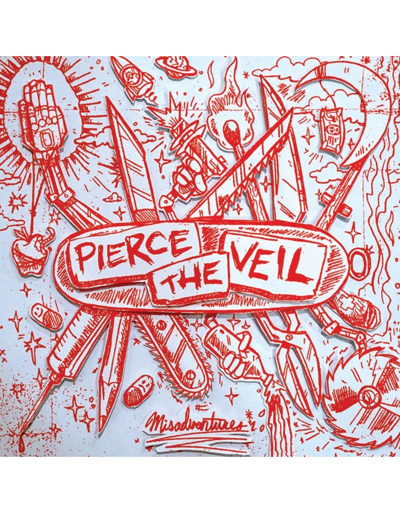 Pierce the Veil - Misadventures (Exclusive Silver / Red Splatter Vinyl)