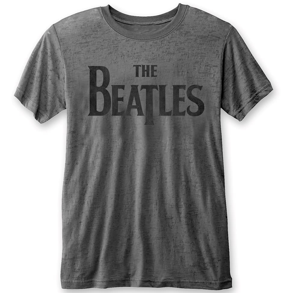 The Beatles - Classic Logo Burnout T-Shirt - Pop Music