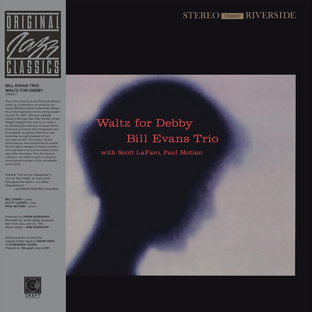 Bill Evans Trio - Waltz For Debby (Original Jazz Classics) [Vinyl]