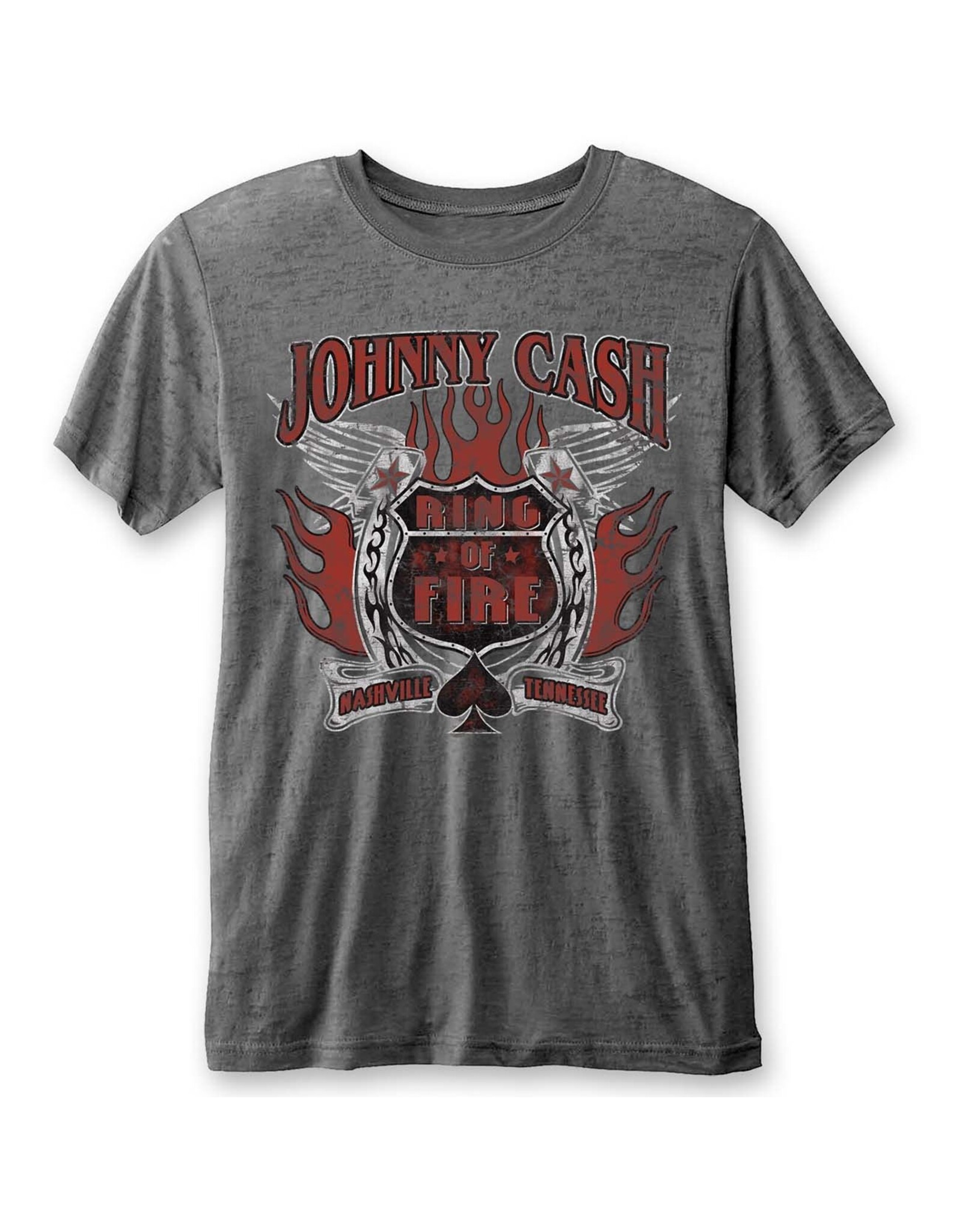 Johnny Cash / Ring Of Fire Burnout Tee