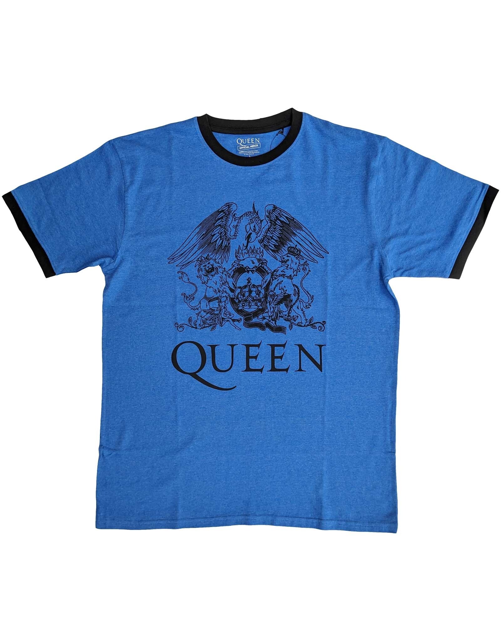 Queen / Crest Logo Ringer Tee