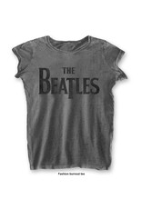 The Beatles / Classic Logo Women's Burnout Tee