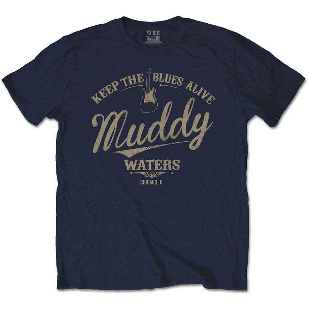 Muddy Waters - Keep The Blues Alive Studio Print T-Shirt - Pop Music