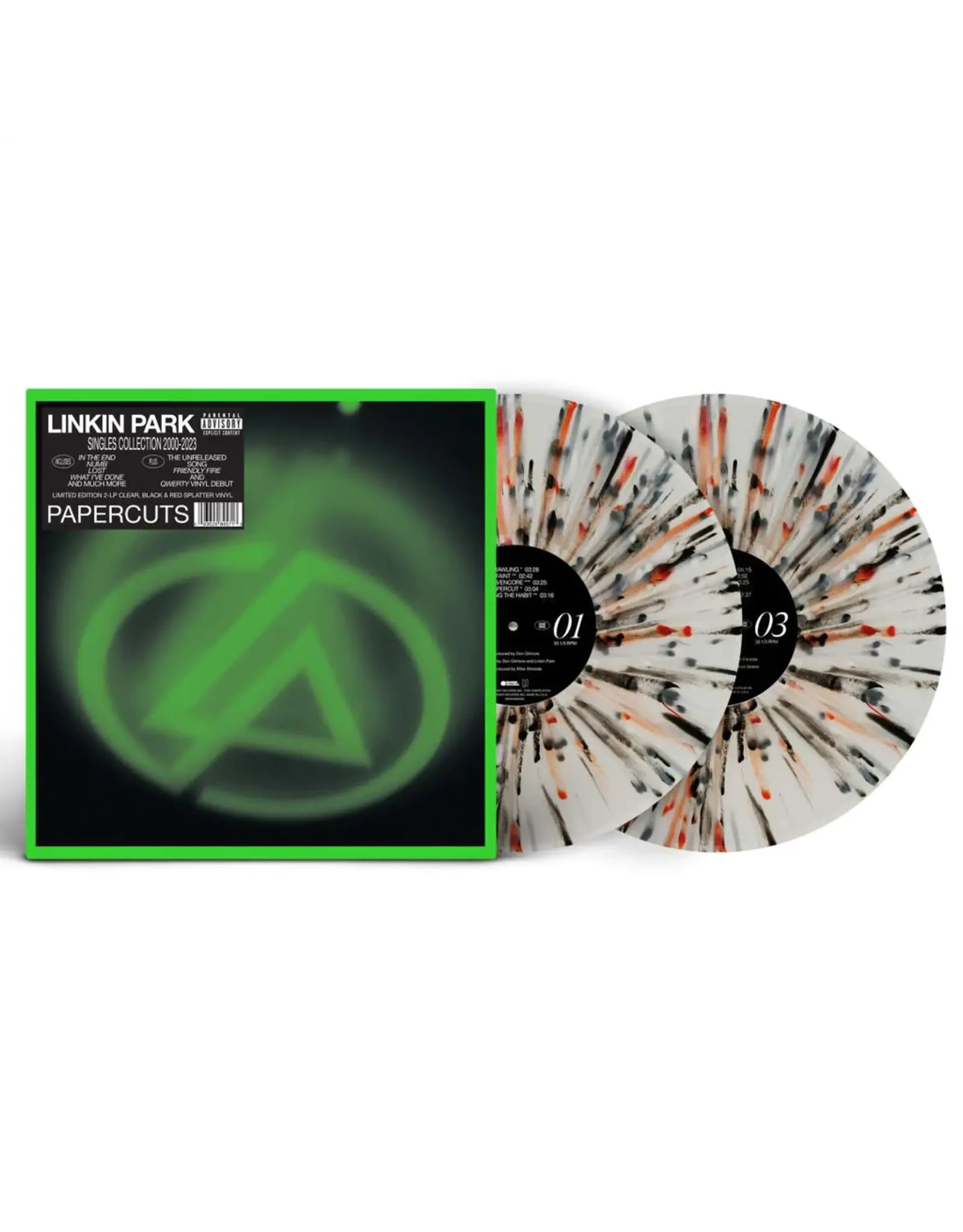Linkin Park - Papercuts: Singles Collection 2000-2023 (Exclusive Black / Red Splatter Vinyl)