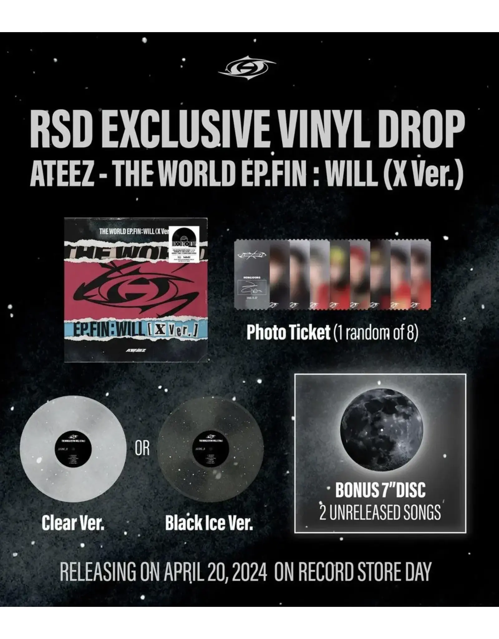 Ateez - The World EP.Fin: Will (Record Store Day) [Clear / Ice Vinyl]