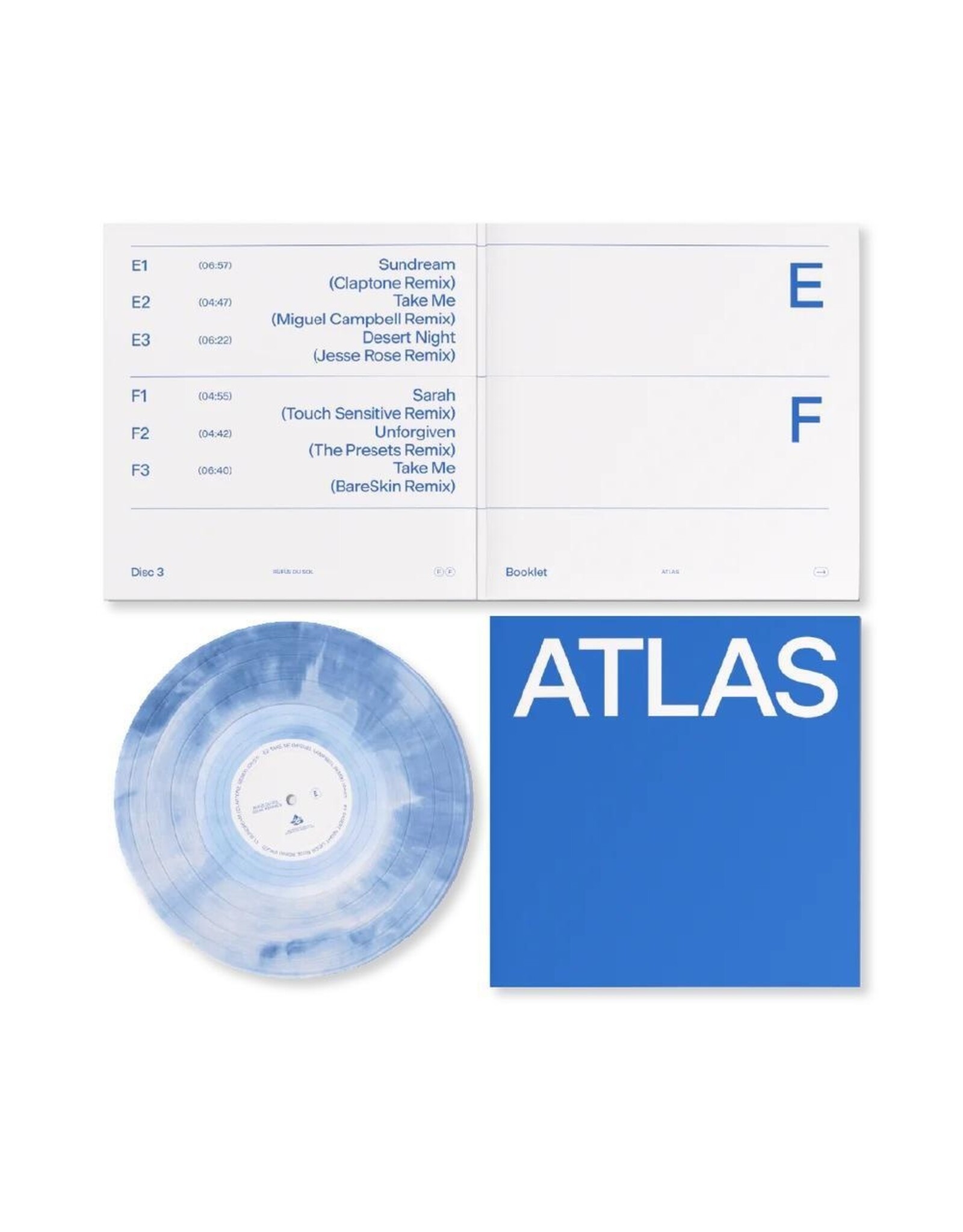 Rufus Du Sol - Atlas (10th Anniversary) [White / Blue Vinyl]