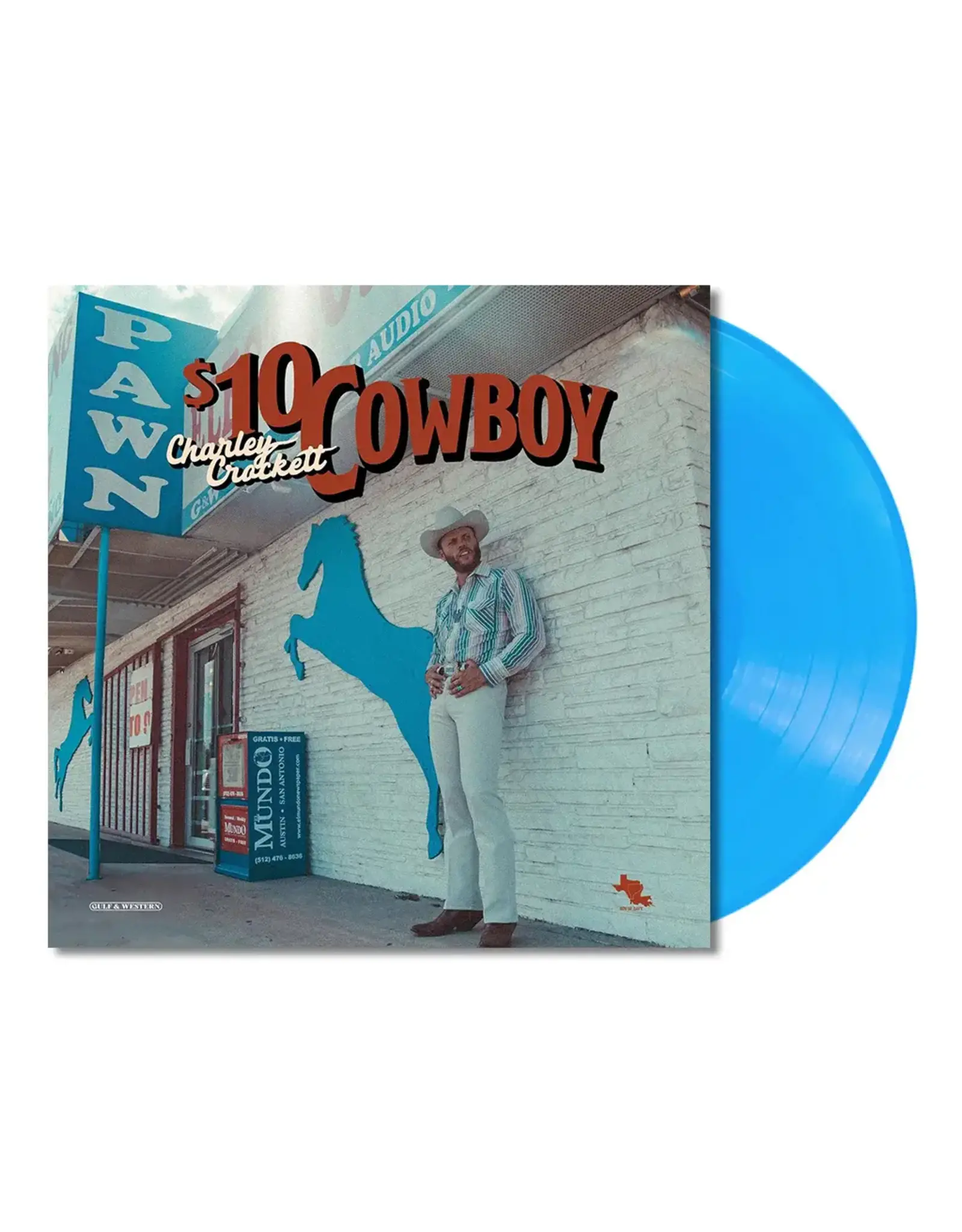 Charley Crockett - $10 Cowboy (Exclusive Sky Blue Vinyl)