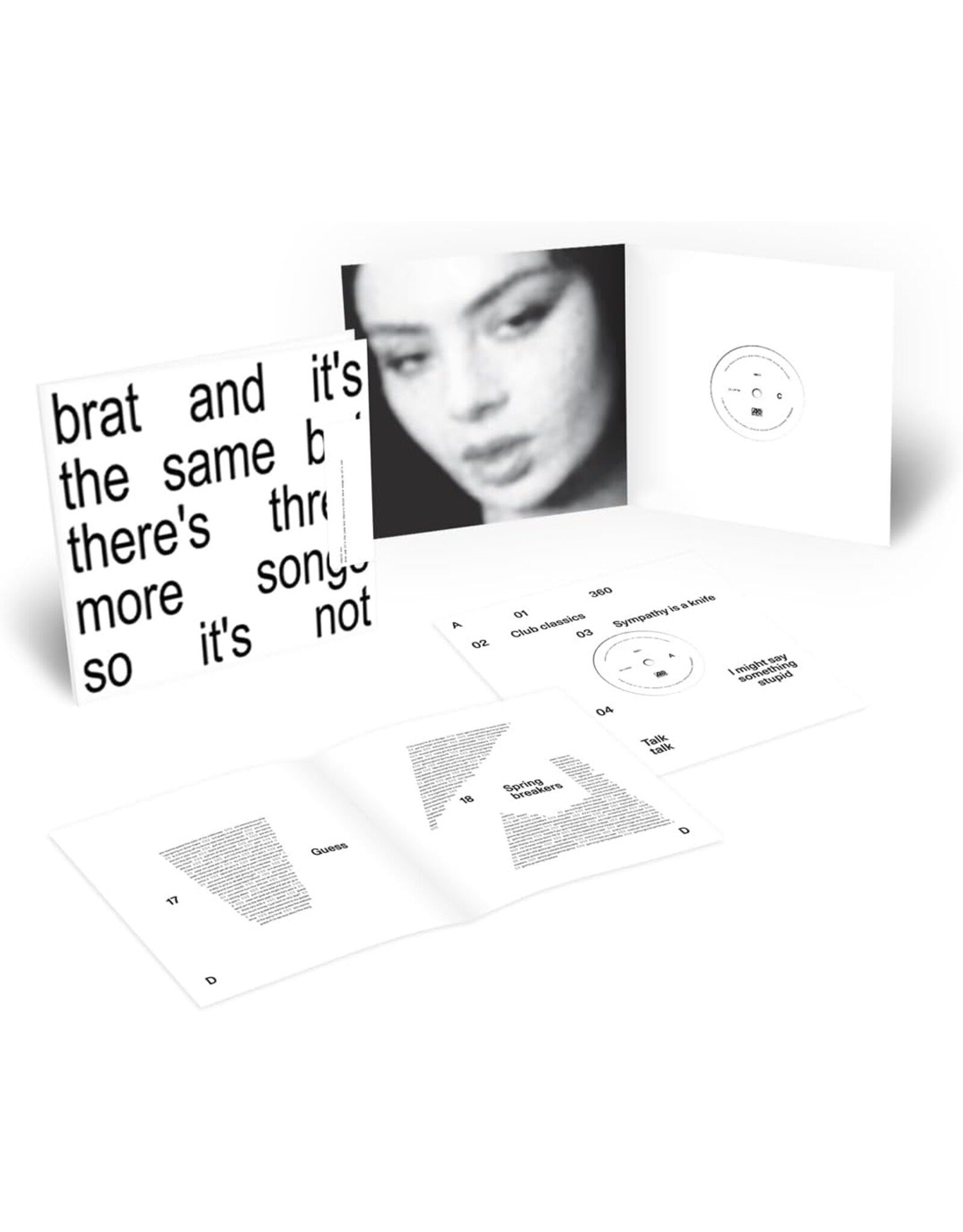 Charli XCX - Brat and It's The Same But There's Three More Songs (White Vinyl)